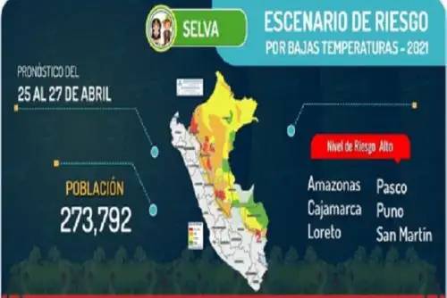 El Cenepred exhorta a las autoridades competentes tomar las acciones preventivas para evitar daños a la vida y salud de las personas, así como a la infraestructura.