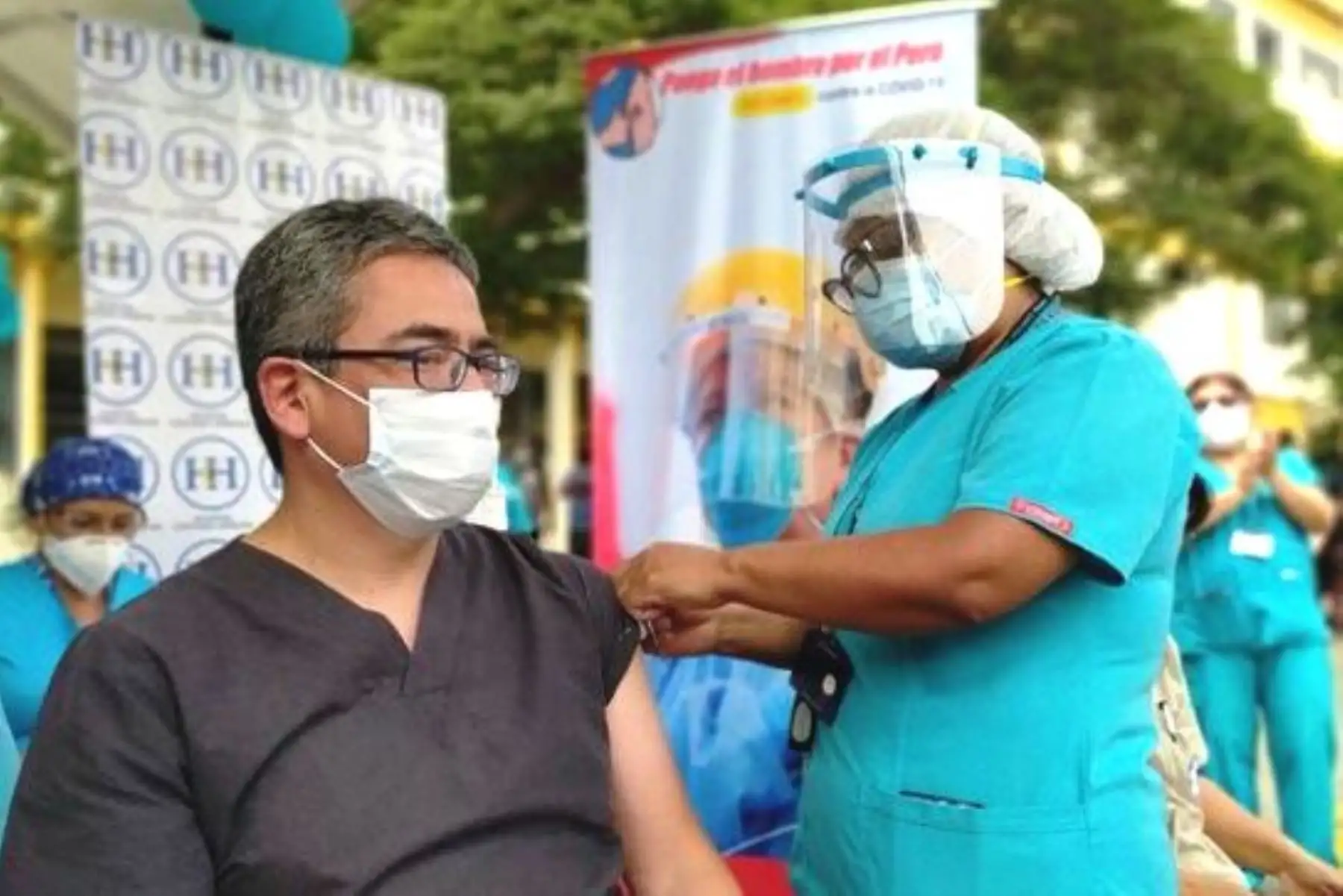Covid-19: bajan contagios entre personal del hospital Cayetano Heredia tras vacunación. Foto: ANDINA/Difusión.