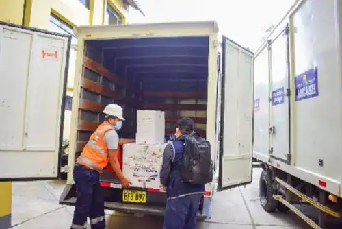 Las dosis de vacunas Pfizer contra el covid-19 llegaron a la sede de la Dirección Regional de Salud (Diresa), en la ciudad de Huaraz.