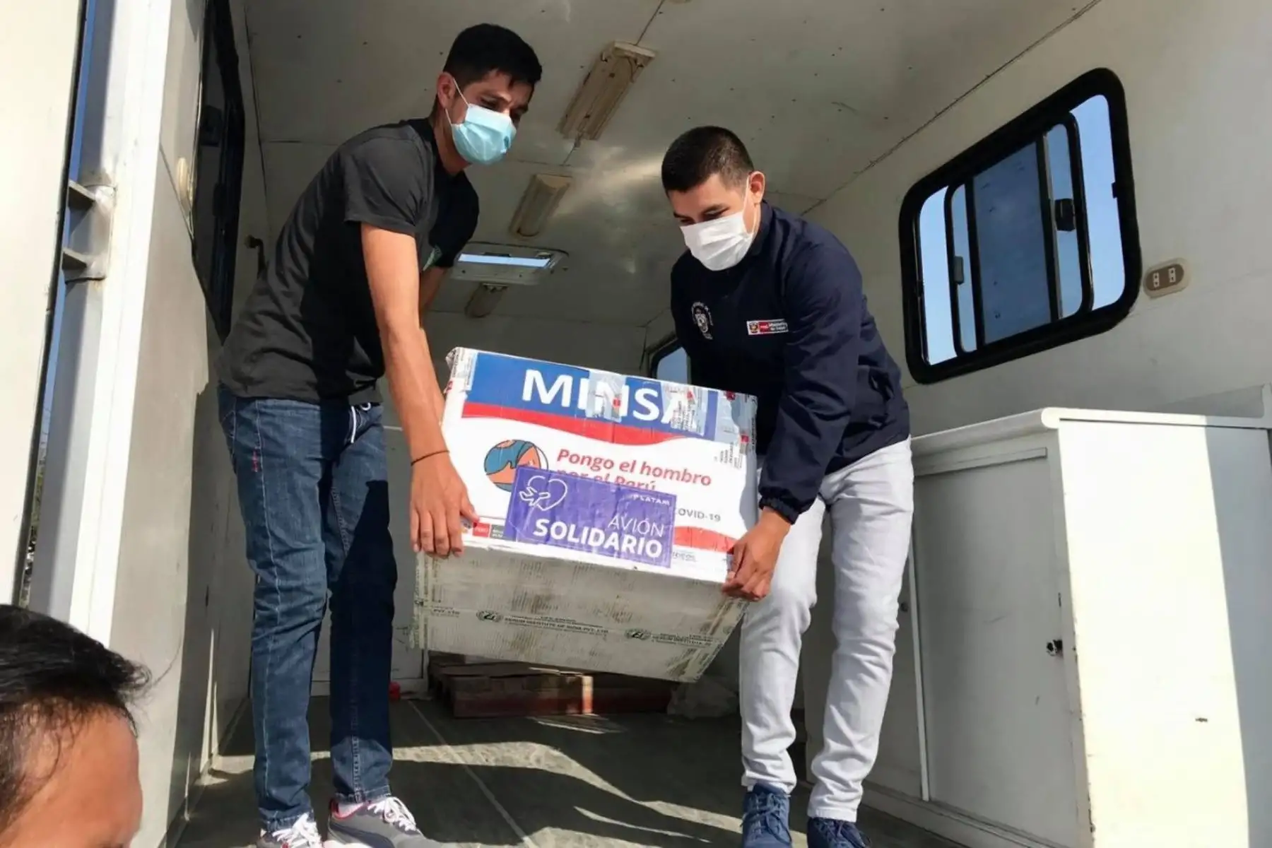 Vacunas del laboratorio Pfizer llegan a Lambayeque para inmunizar a personas mayores de 80 años. Foto: ANDINA/Difusión