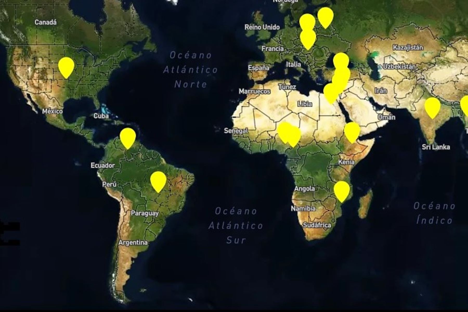 Imagen de la página web de Amnistía Internacional en relación con la evolución de la pandemia del covid-19.