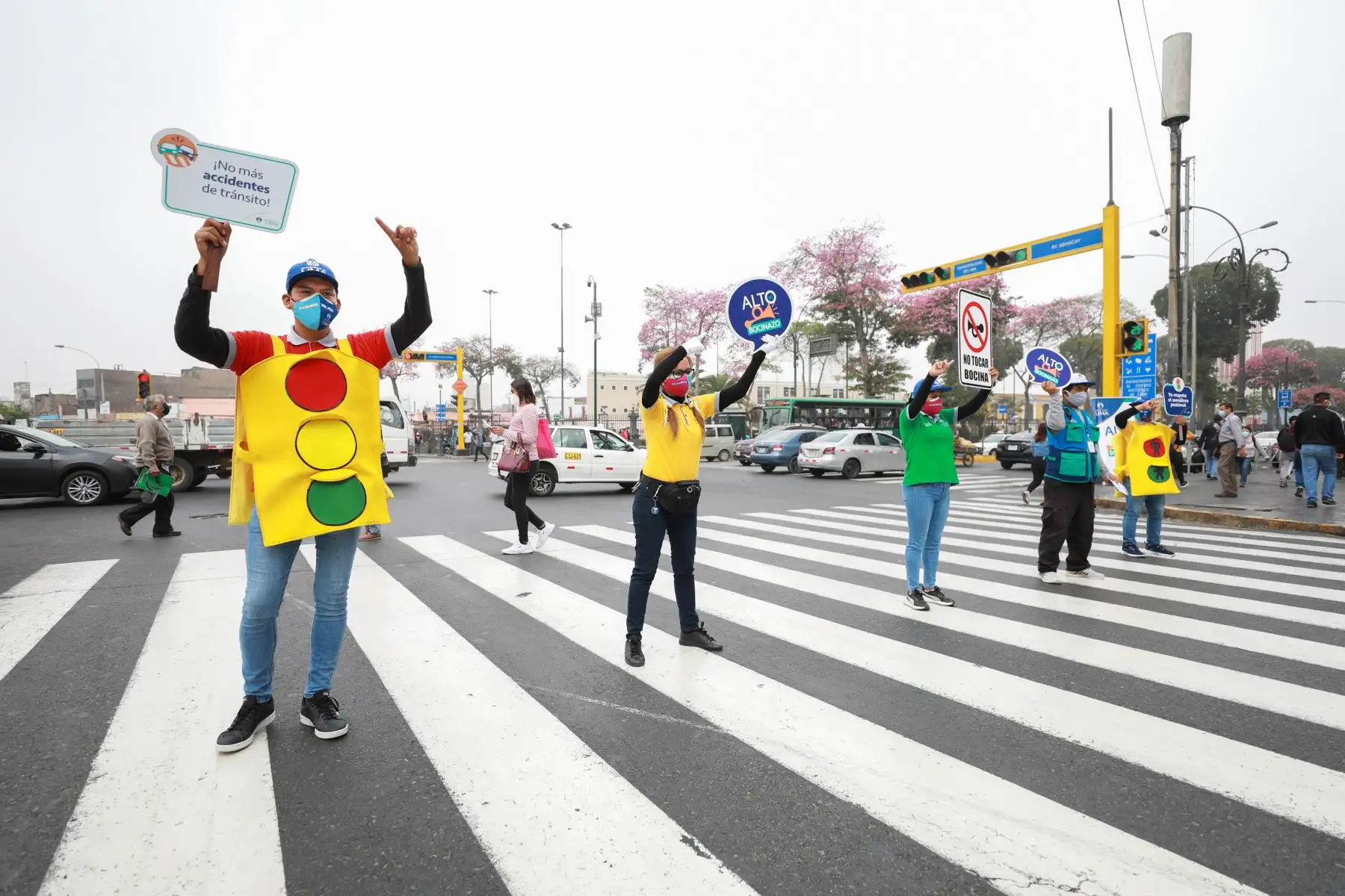 Campaña interdistrital “Alto al Bocinazo liderada por la Municipalidad de Lima busca reducir la contaminación sonora en la ciudad. Foto: Municipalidad de Lima