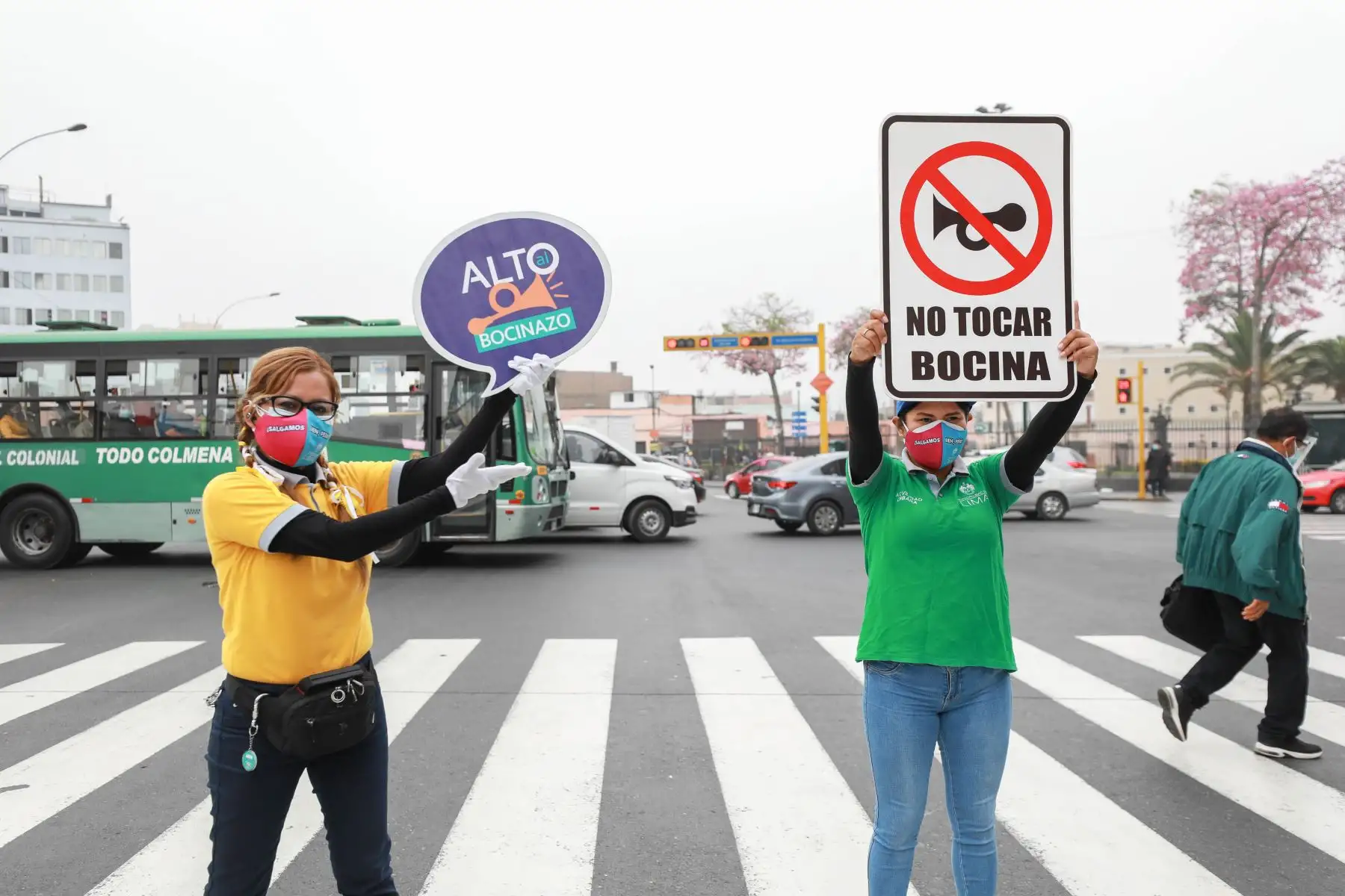 Campaña interdistrital “Alto al Bocinazo liderada por la Municipalidad de Lima busca reducir la contaminación sonora en la ciudad. Foto: Municipalidad de Lima