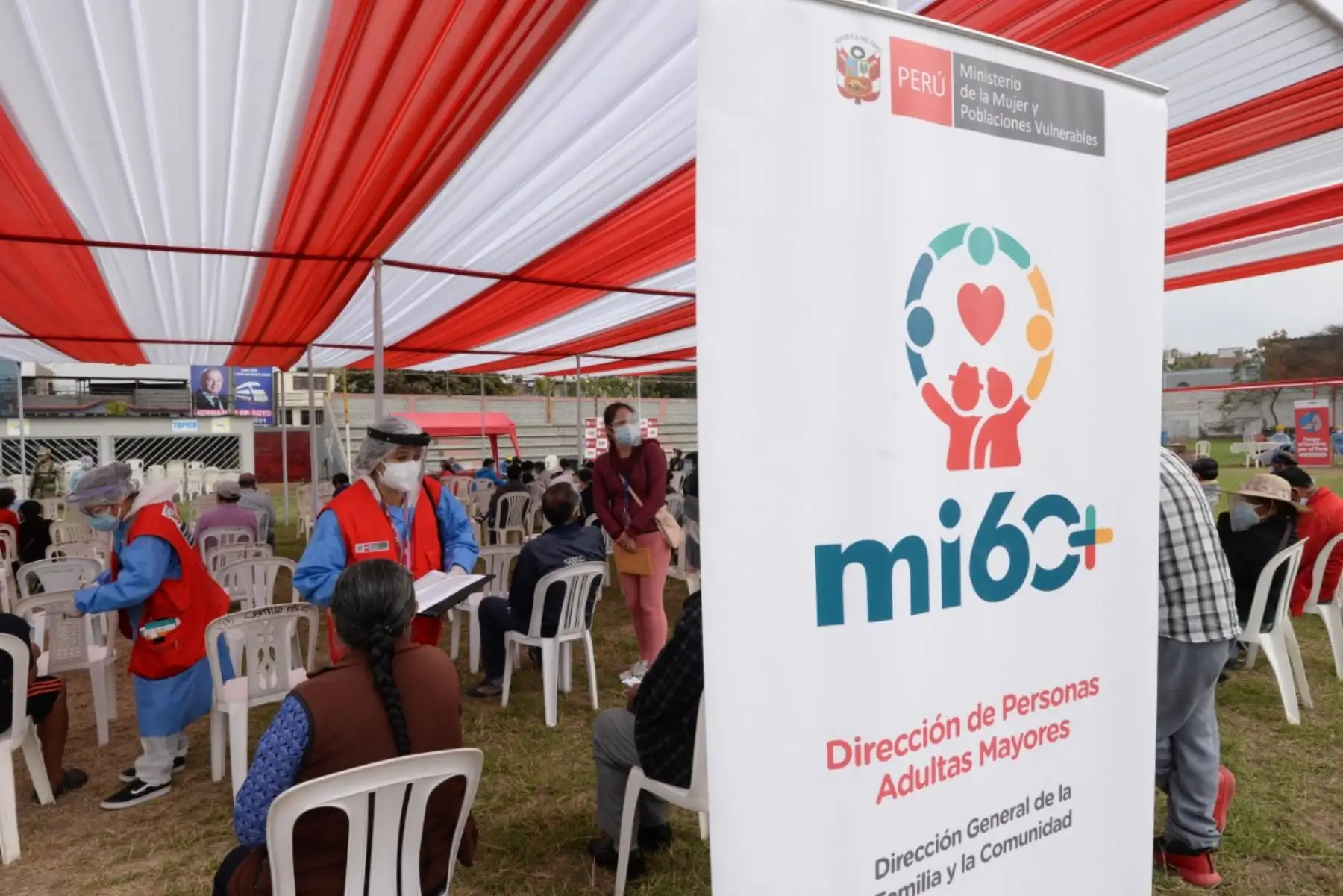 En la actividad participó personal de la Personas Adultas Mayores del MIMP, servicio Mi60+ y Centros Integrales de Atención a las Personas Adultas Mayores Foto: Difusión