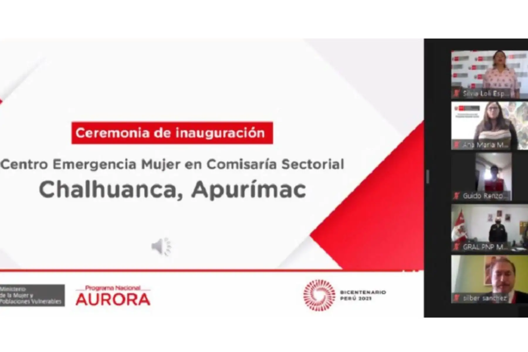 Los servicios gratuitos del Ministerio de la Mujer y Poblaciones Vulnerables siguen creciendo a nivel nacional con la inauguración del nuevo Centro Emergencia Mujer (CEM) en la Comisaría Sectorial Chalhuanca, en la provincia de Aymaraes en la región Apurímac.