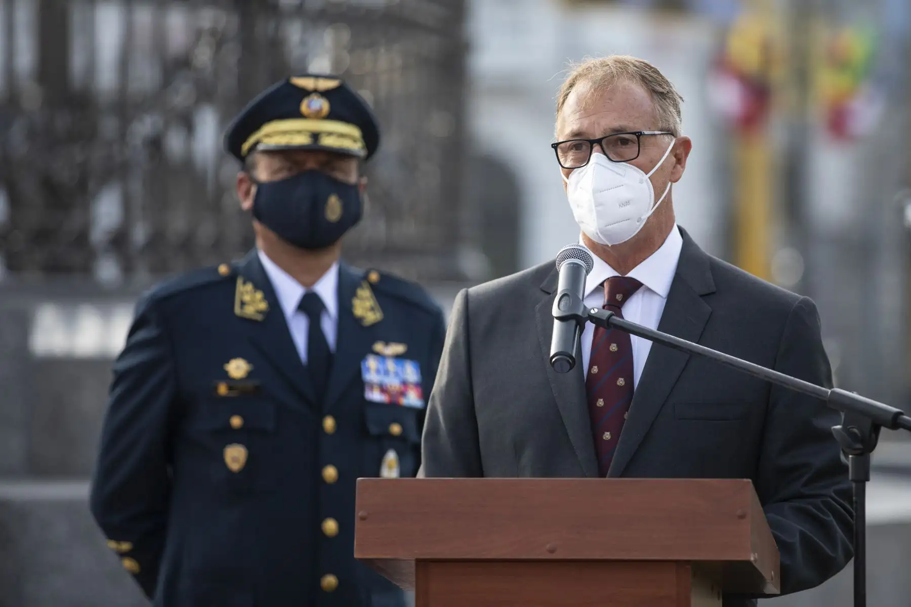 El alcalde de Lima, Jorge Muñoz, participa en la participa en la entrega del monumento a la victoria del Dos de Mayo, uno de los más altos e importantes de la ciudad. Los trabajos de recuperación de la escultura son parte del Plan Maestro del Centro Histórico de Lima. Foto: ANDINA/Municipalidad de Lima