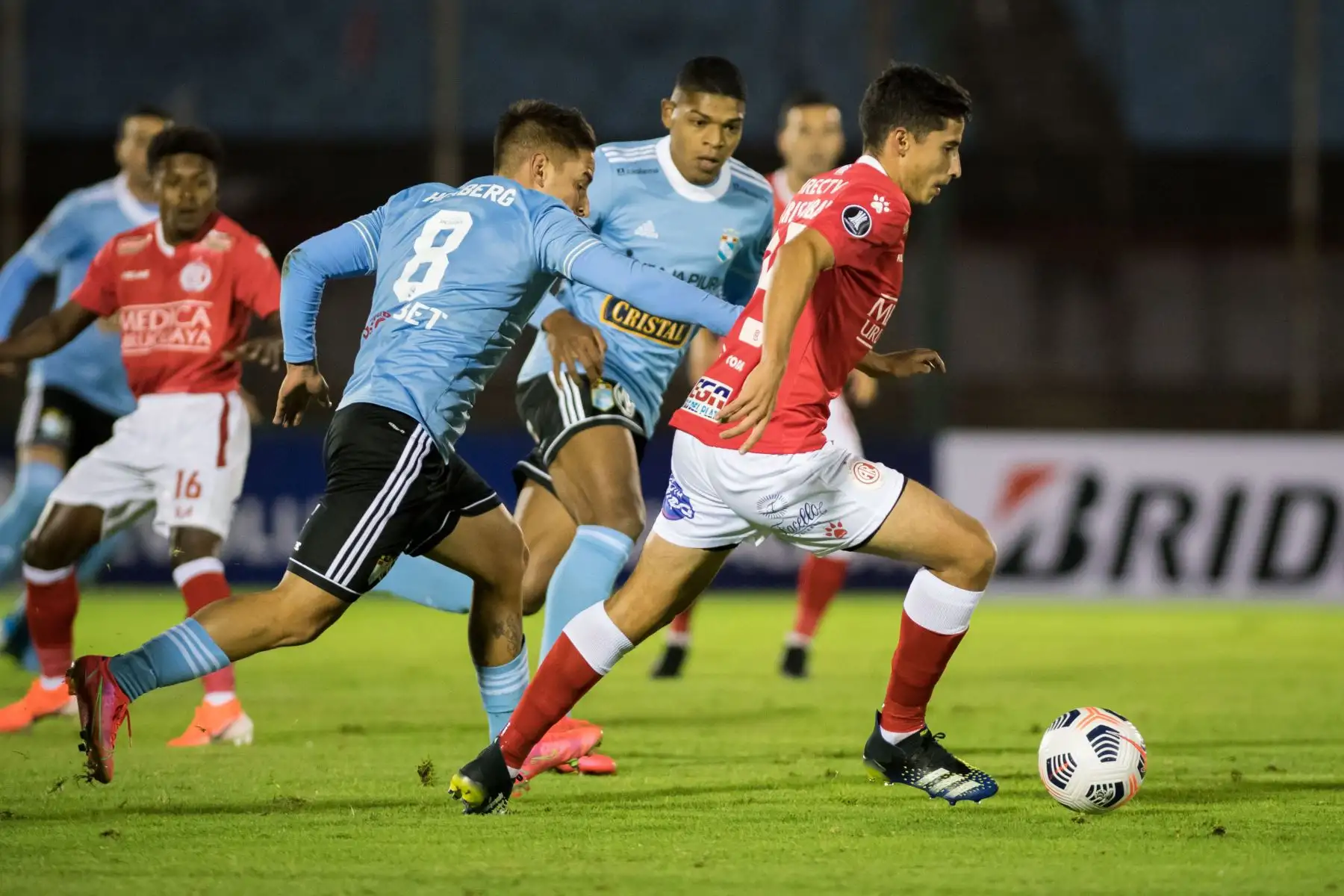 Rentistas empata 0 a 0 con Sporting Cristal, por la Fecha 3 del Grupo E de  la Copa Libertadores 2021, en Montevideo. Foto: Twitter Liga 1
