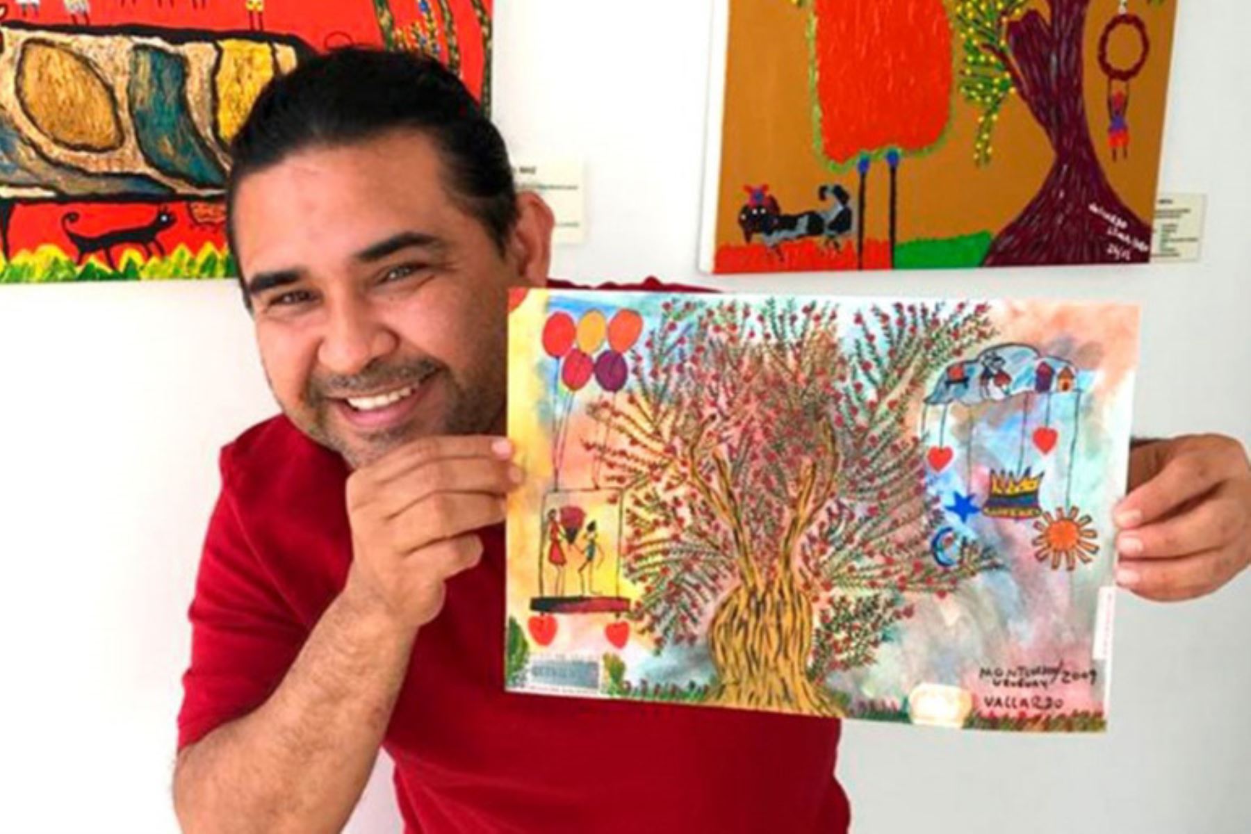 El artista Jaime Vallardo Chávez presenta muestra pictórica. ANDINA/Difusión