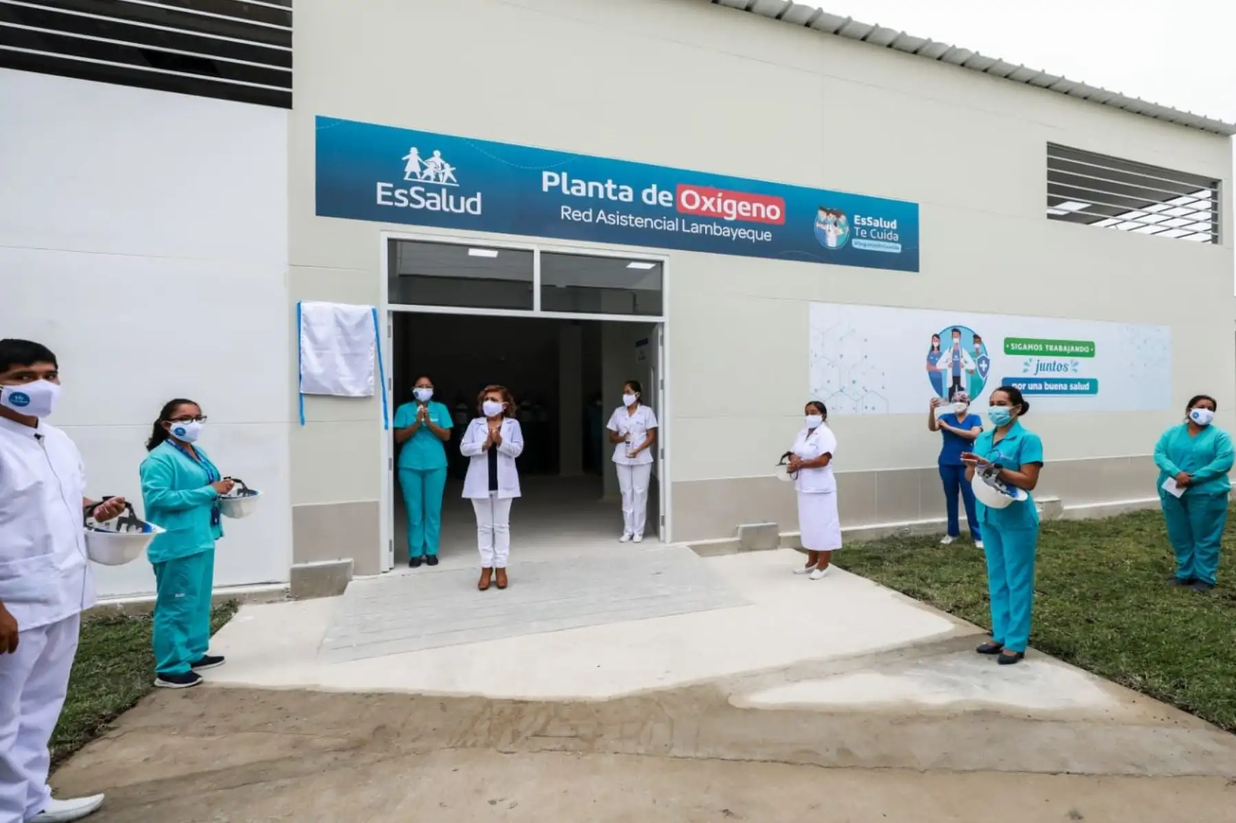 Nueva planta de oxígeno en el hospital de Tumán, región Lambayeque. Foto: ANDINA/Difusión