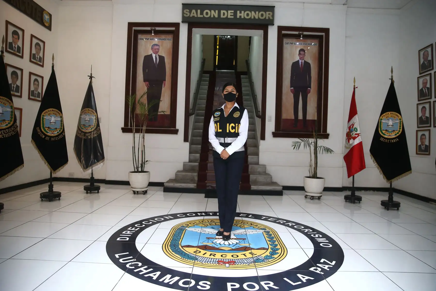 Sabina Montoya Salazar, Sub Oficial de segunda Contra el terrorismo.
Foto:ANDINA/Vidal Tarqui