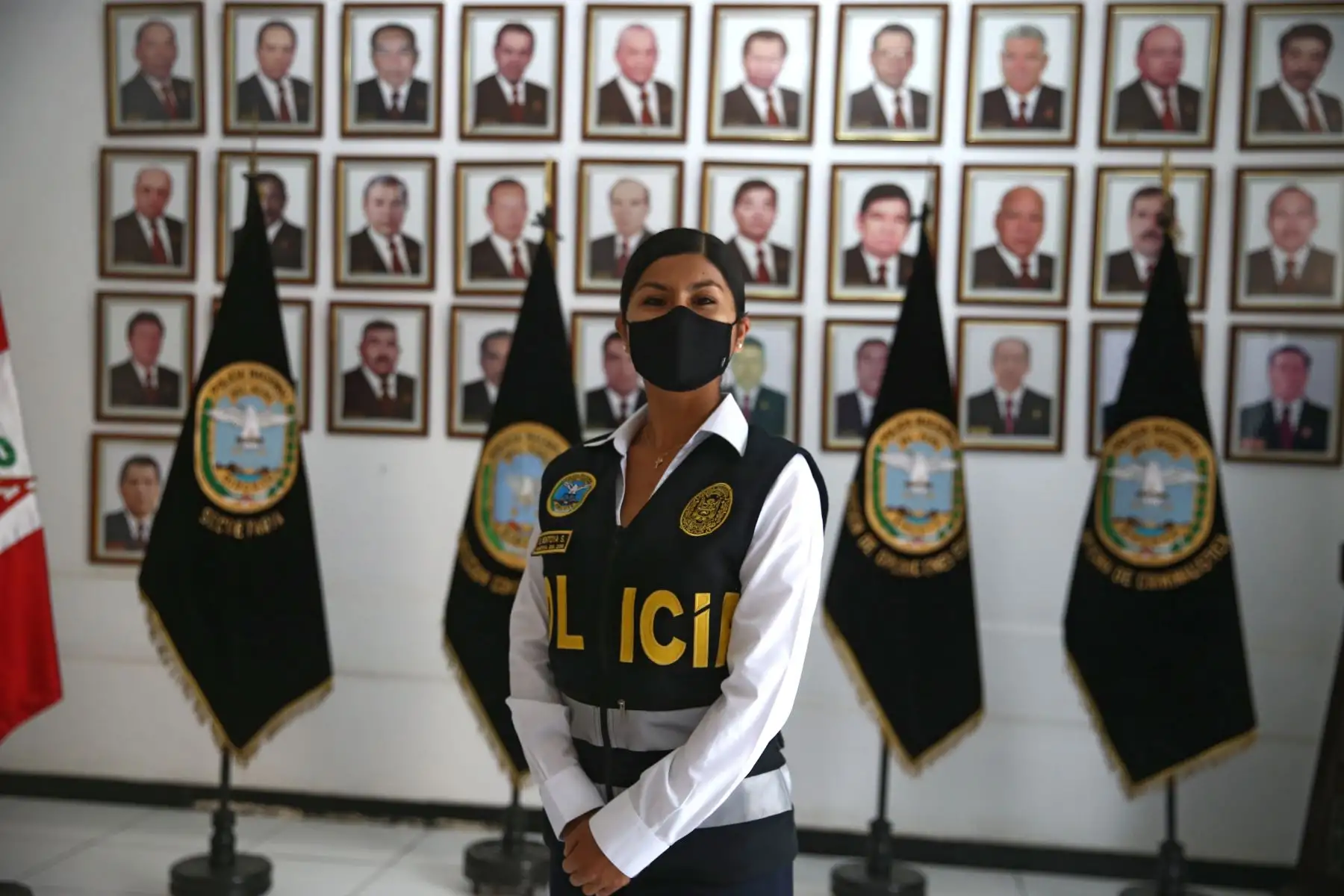 Sabina Montoya Salazar, Sub Oficial de segunda Contra el terrorismo.
Foto:ANDINA/Vidal Tarqui