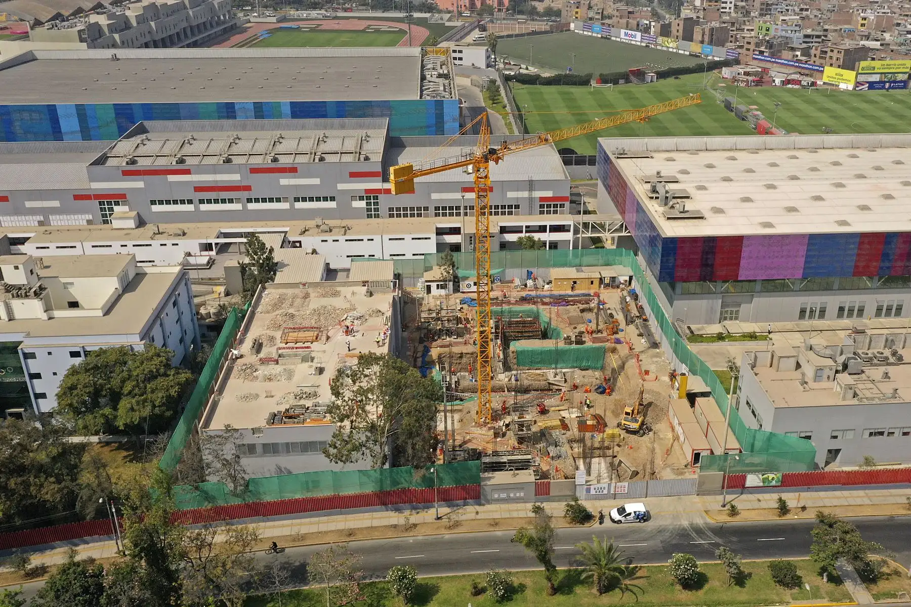 Continúan los trabajos de construcción del primer Centro Especializado en Medicina Deportiva del Perú en la Videna. Obra encargada por el Proyecto Legado Juegos Panamericanos y Parapanamericanos atenderá a los atletas de alto rendimiento en salvaguarda de su salud y bienestar. Foto: ANDINA/Legado Lima 2019