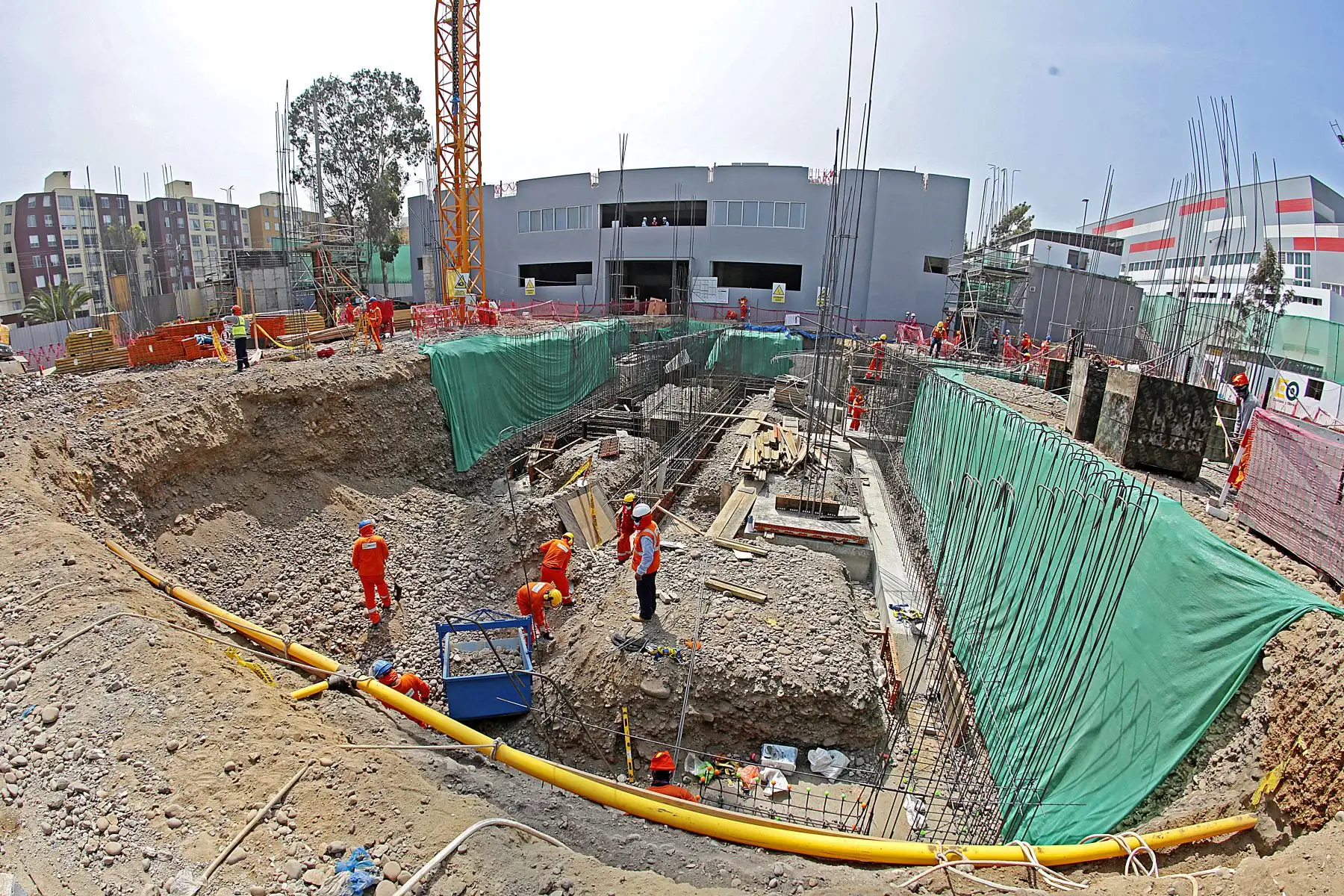 Continúan los trabajos de construcción del primer Centro Especializado en Medicina Deportiva del Perú en la Videna. Obra encargada por el Proyecto Legado Juegos Panamericanos y Parapanamericanos atenderá a los atletas de alto rendimiento en salvaguarda de su salud y bienestar. Foto: ANDINA/Legado Lima 2019