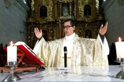 El religioso fue diagnosticado con el virus el pasado 20 de abril al someterse a la prueba antígena. Foto: ANDINA/Cortesía Eduard Lozano