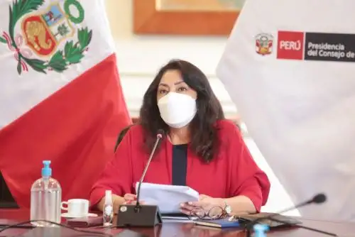 Violeta Bermúdez informó sobre la campaña informativa a favor de las vacunas. ANDINA/Difusión