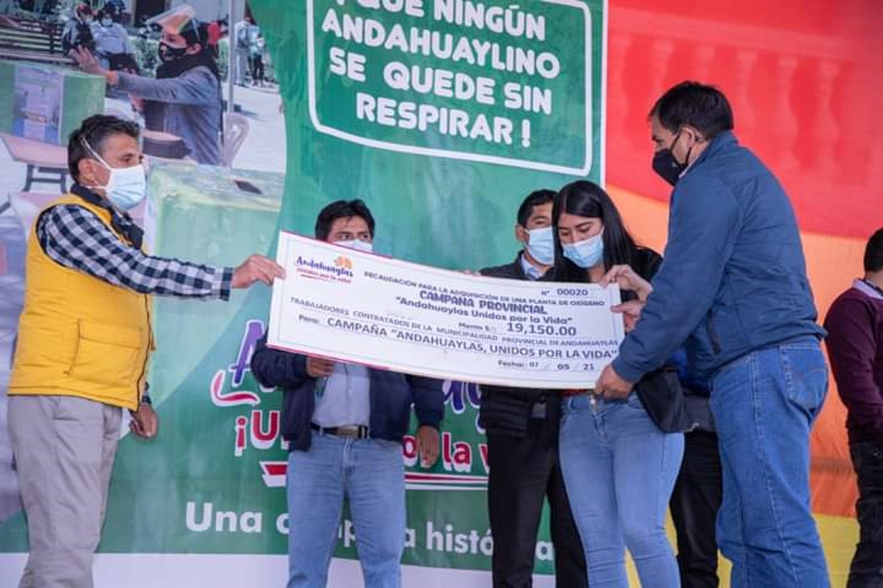 Apurímac: Pobladores de Andahuaylas recaudan un millón de soles para planta de oxígeno. Foto: Difusión