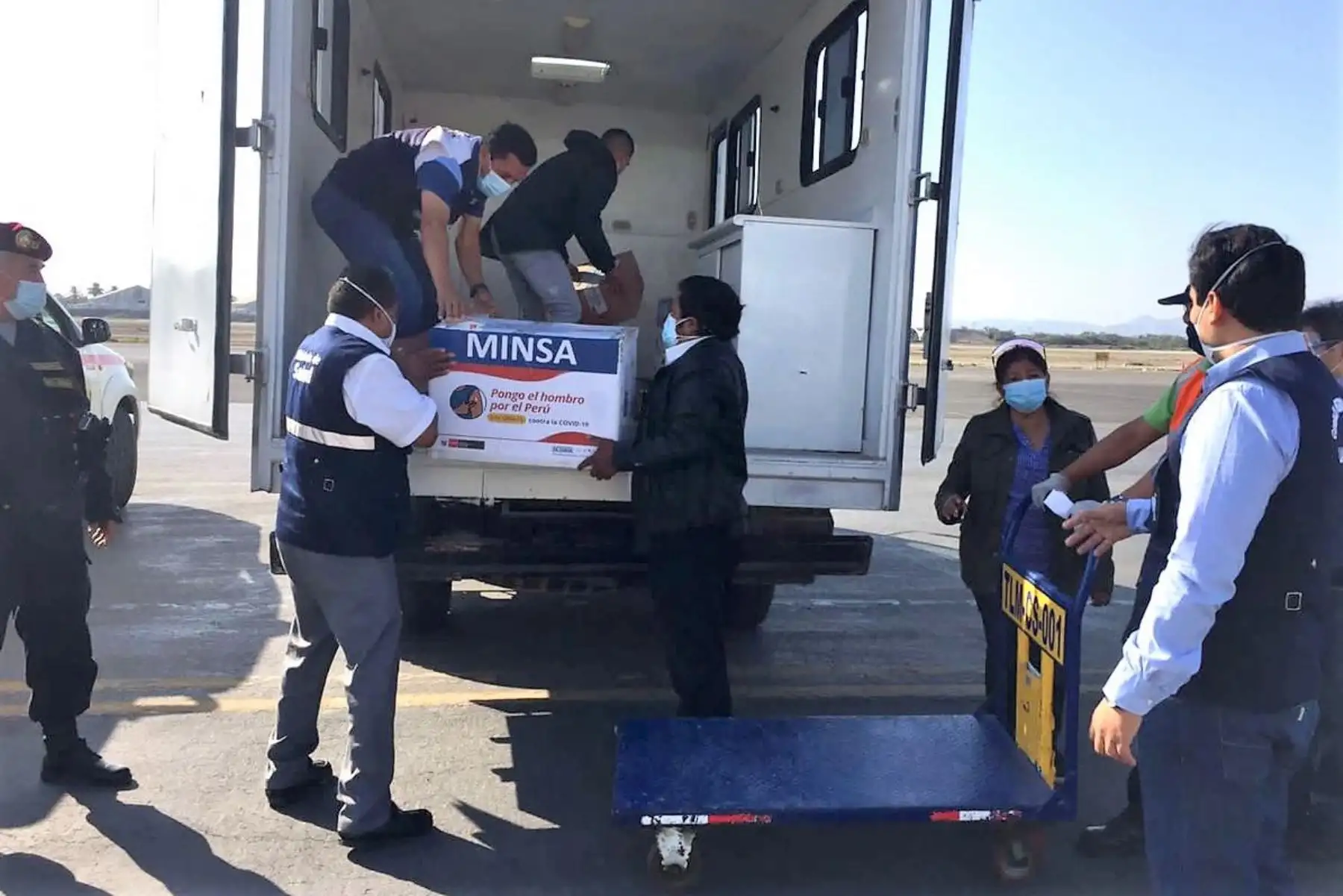 Nuevo lote de vacunas Pfizer llega a la ciudad de Chiclayo. Foto: ANDINA/Difusión