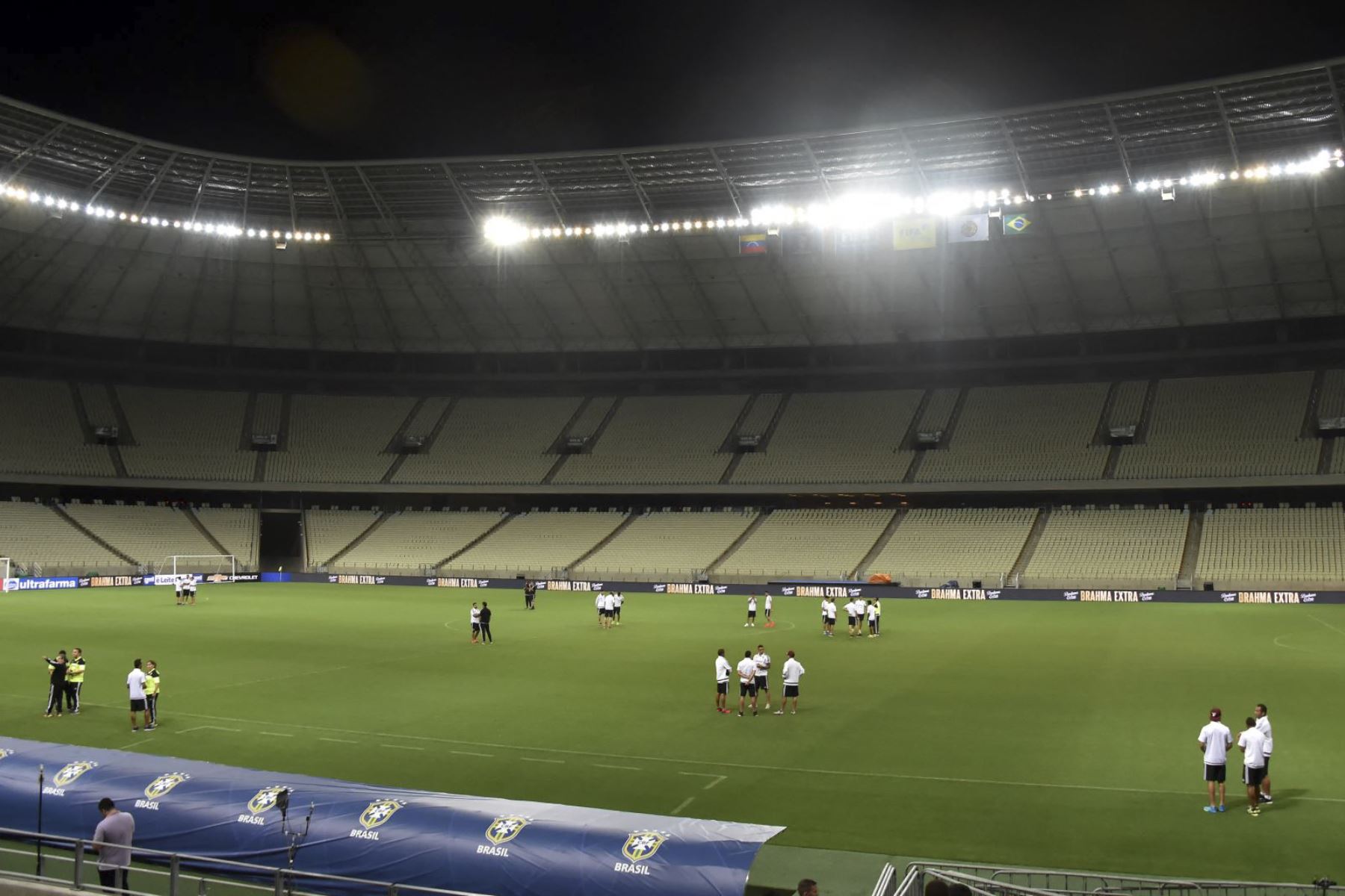 Los aficionados podrán colmar hasta el 15 % del aforo del estadio Castelão, en Sao Luis (la capital del estado), para ver el juego de ida de la final del Campeonato Maranhense. Foto: AFP.