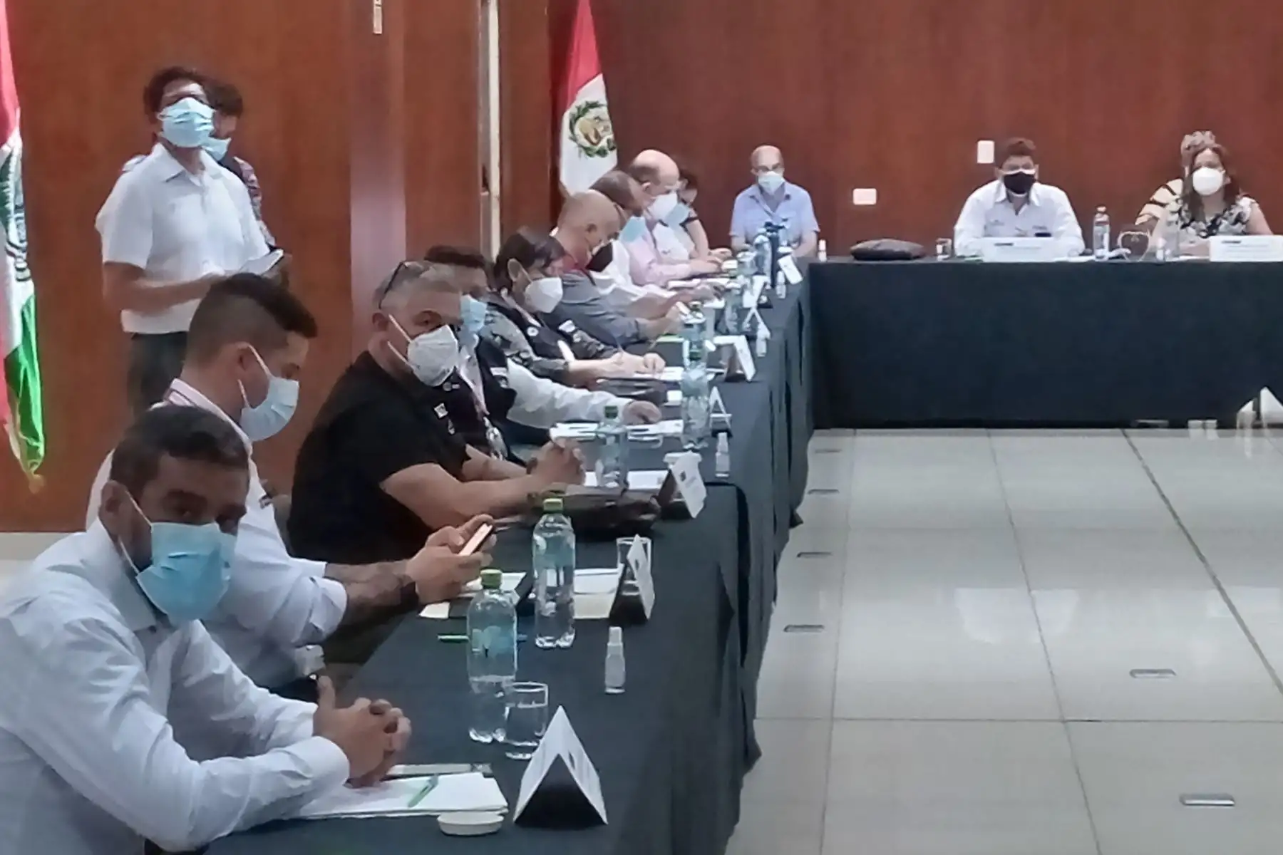 El ministro del Interior, José Elice, junto a titulares del Minjus, Minam y Mimp, participan con organizaciones indígenas en marco de la implementación del mecanismo intersectorial para la protección de las personas defensoras de DD.HH. Foto: ANDINA/Ministerio del Interior