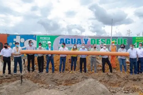 La obra "Ampliación y mejoramiento del sistema de agua potable y alcantarillado de la ciudad de Tocache se paralizó en el 2012 por falta de presupuesto durante la administración de la exalcaldesa Corina de la Cruz.