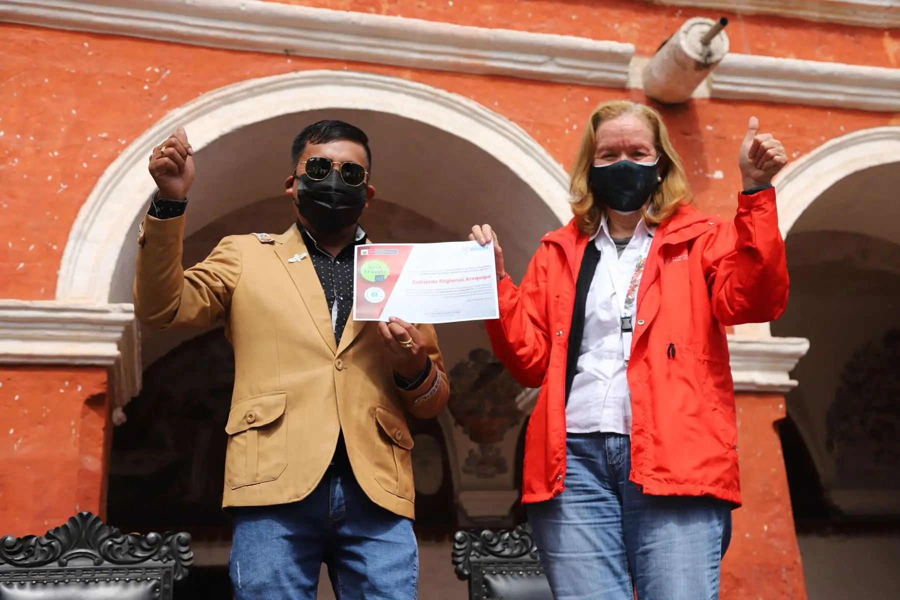 El Ministerio de Comercio Exterior y Turismo (Mincetur) entregó el sello internacional Safe Travels al Destino Arequipa Ciudad y el Destino Valle y Cañón del Colca, los cuales se encuentran calificados como seguros ante el COVID-19. Foto: ANDINA/Mincetur
