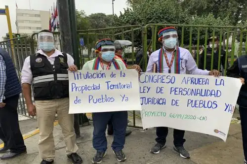 Pueblos indígenas u originarios realizarán plantón en el Congreso