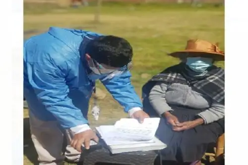 En dos semanas, la nonagenaria Josefina Sanabria recibirá su DNI en su misma vivienda en el anexo El Tambo, en la provincia de Huancayo.