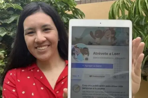 Daniela, la estudiante de Educación que promueve el hábito de lectura en los niños y padres. Foto: ANDINA/Pronabec