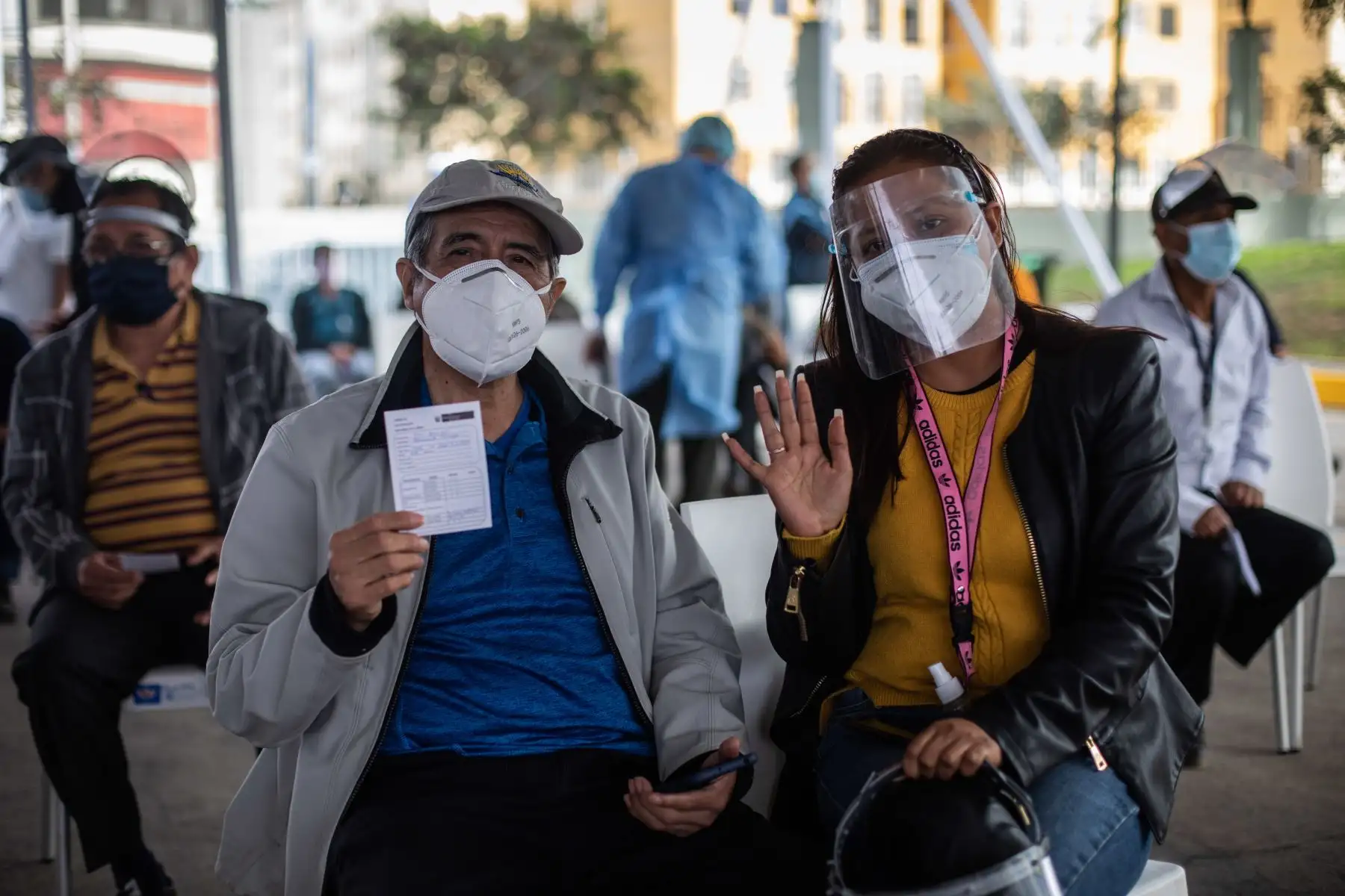 Jornada de vacunación de adultos mayores de 65 años contra el covid-19. Foto. ANDINA/ Municipalidad de Lima