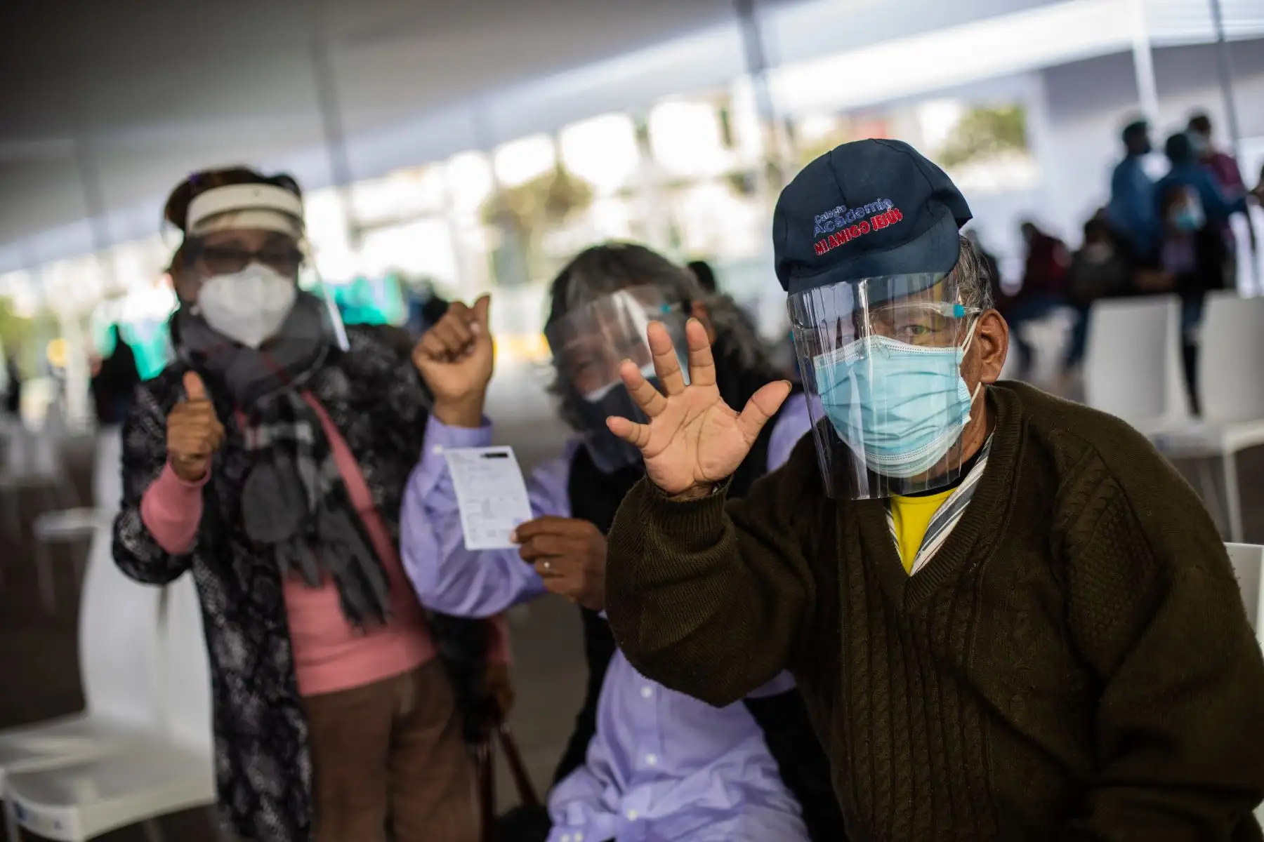 Jornada de vacunación de adultos mayores de 65 años contra el covid-19. Foto. ANDINA/ Municipalidad de Lima