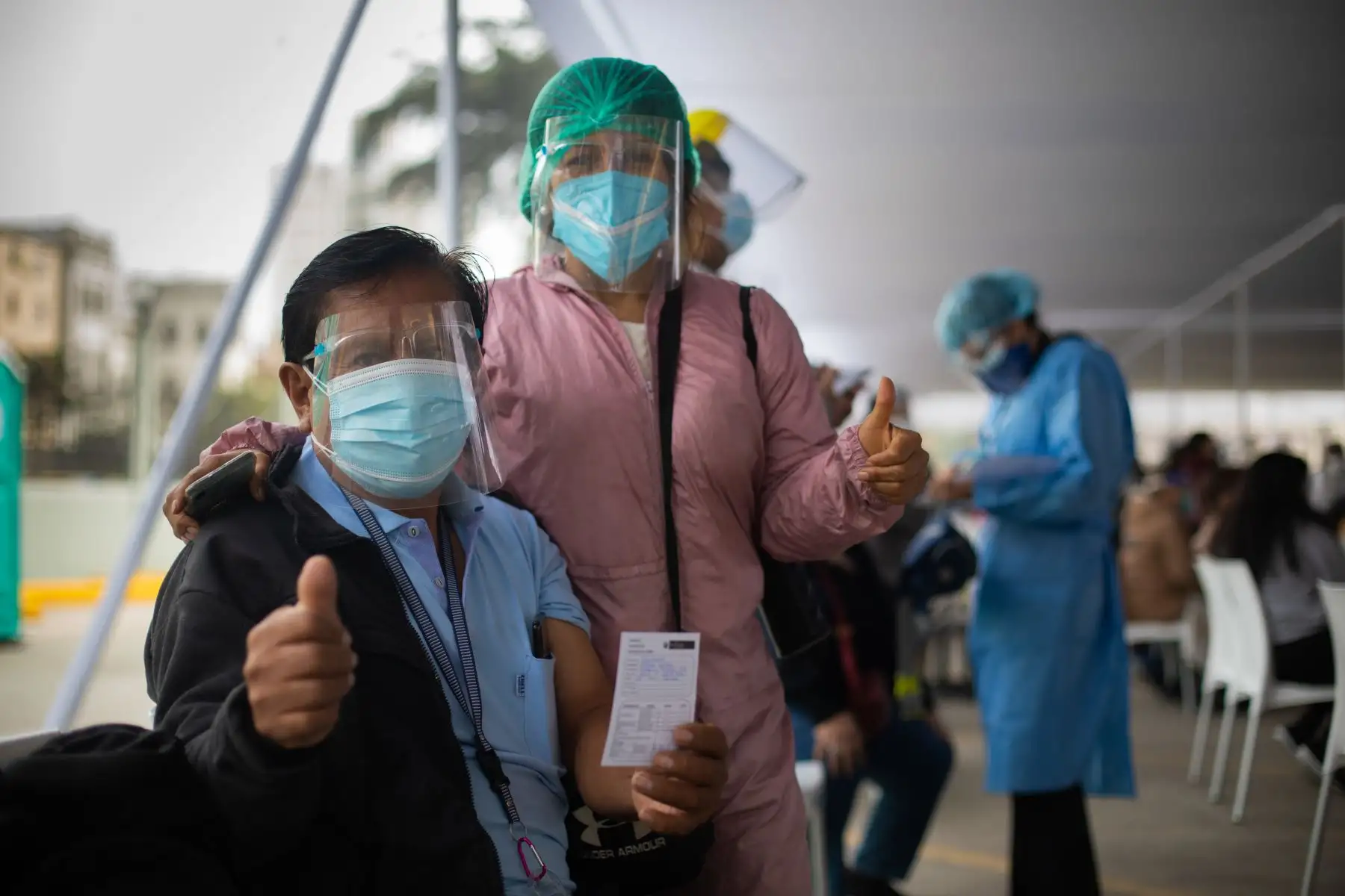 Jornada de vacunación de adultos mayores de 65 años contra el covid-19. Foto. ANDINA/ Municipalidad de Lima