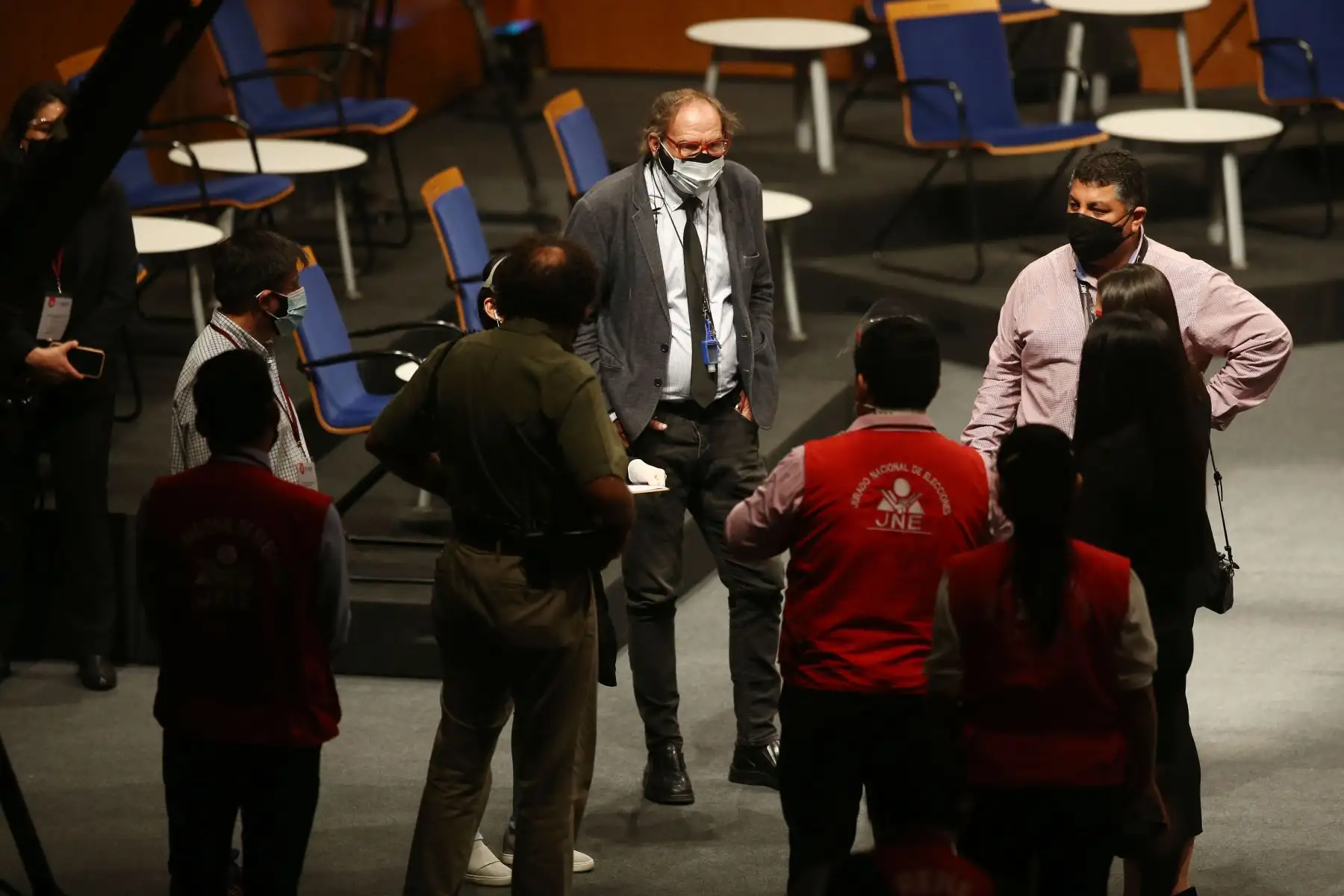 Interiores del Gran Teatro Nacional, donde se realizará el debate entre los equipos técnicos de los partidos Fuerza Popular y Perú Libre con miras a la segunda vuelta, organizado por el Jurado Nacional de Elecciones. 
Foto: ANDINA/Vidal Tarqui