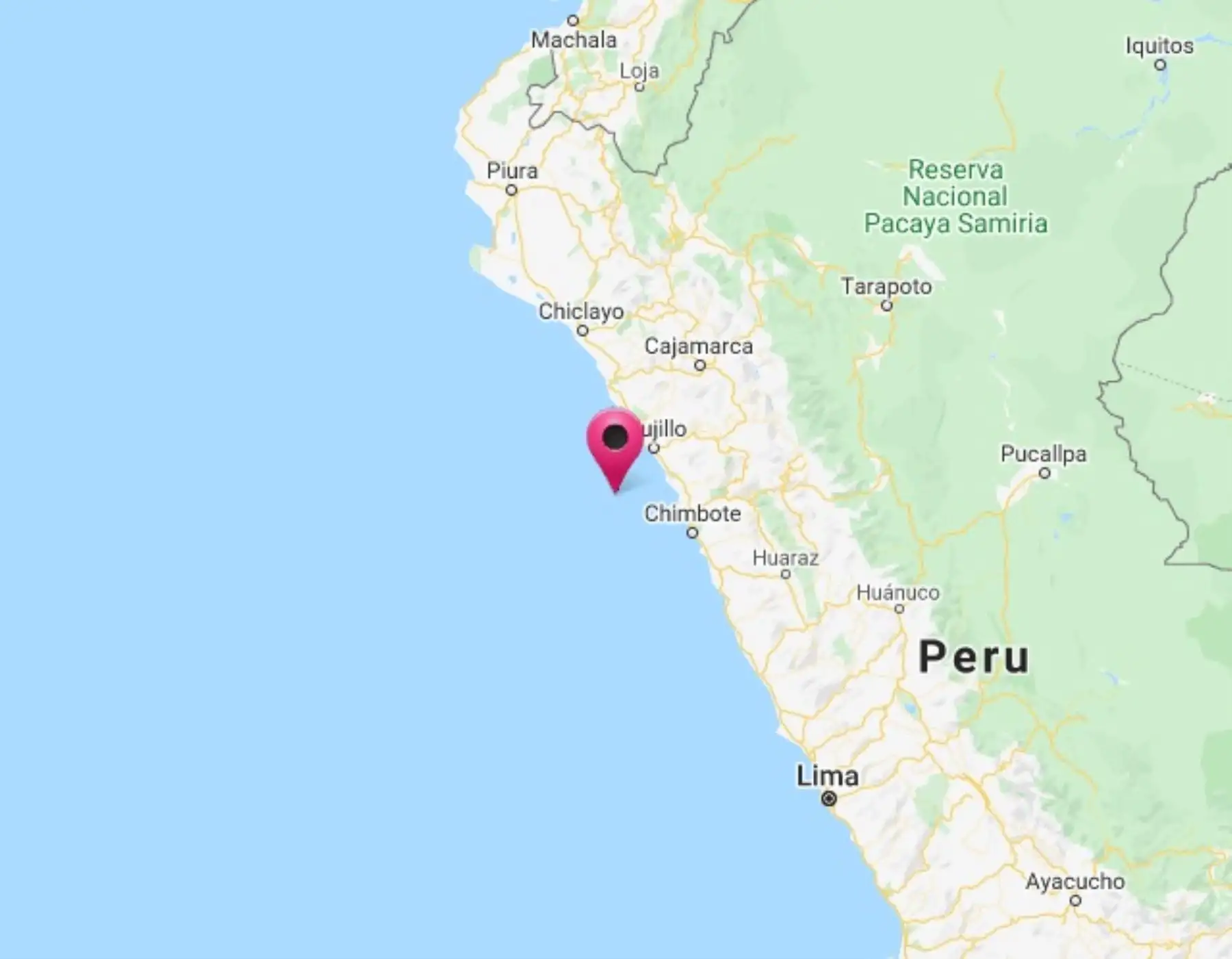La Libertad fue remecida esta madrugada por un sismo de magnitud 4.2. Su epicentro se ubicó cerca del balneario de Salaverry.