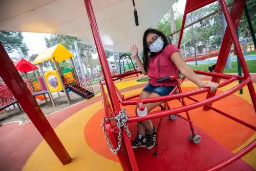 Los niños podrán disfrutar de diversos juegos, que están separados por edades; además, hay cuentos en braille para los menores con discapacidad visual. Foto: ANDINA/Municipalidad de Lima