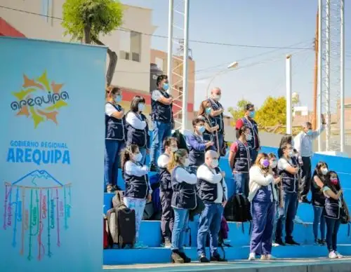 Arequipa espera el arribo de una segunda brigada de médicos y enfermeras para reforzar la lucha contra la covid-19 ante el repunte de casos de dicha enfermedad en esa región. ANDINA/Difusión