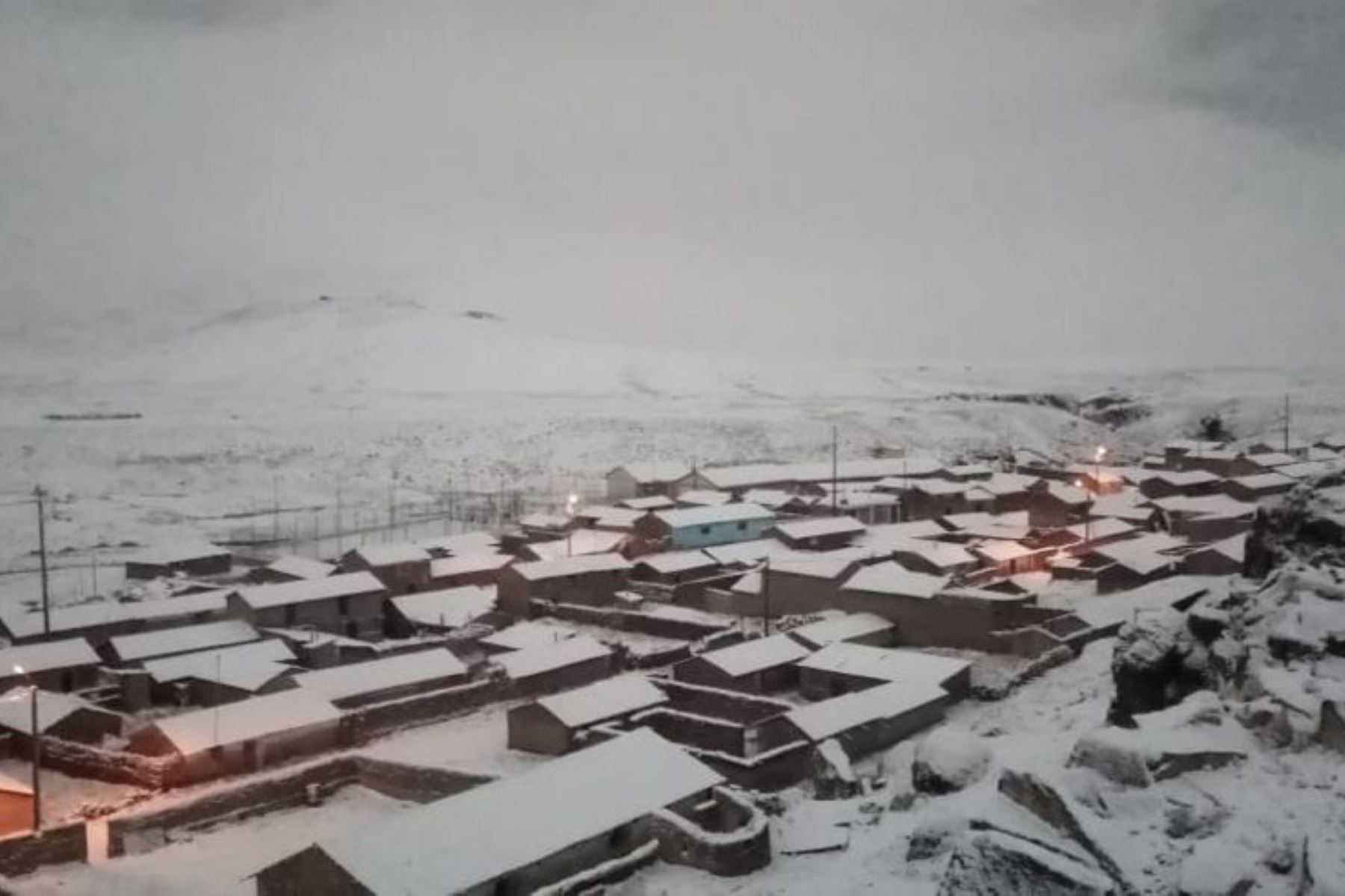 En la víspera se registró tormenta de granizo en el distrito de Caylloma, región Arequipa. Foto: ANDINA/Difusión