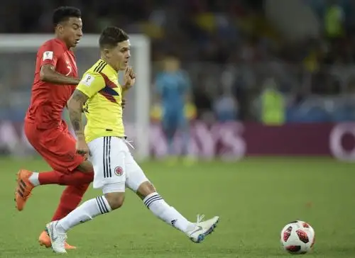Juan Fernando Quintero  será baja ante la selección peruana