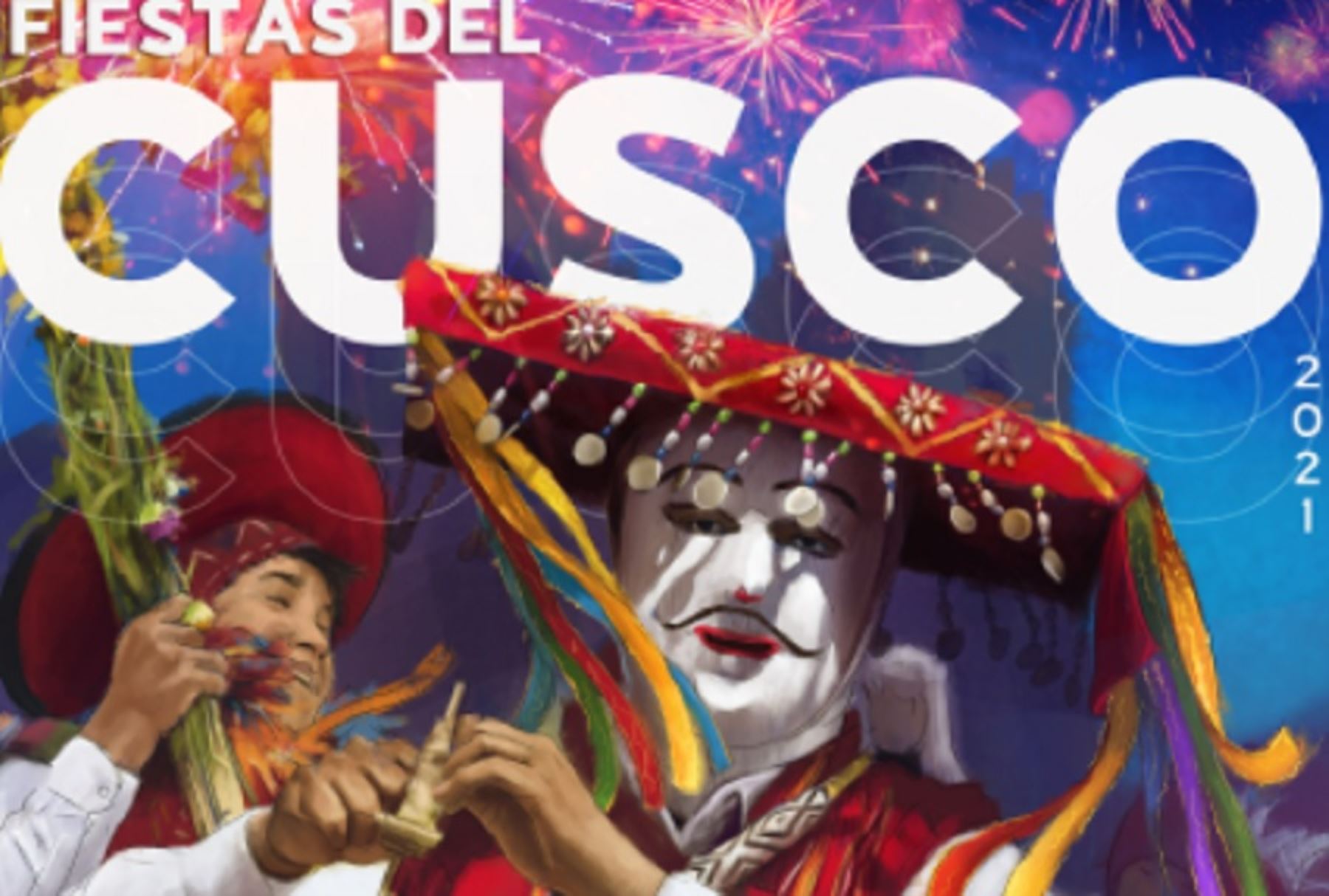 Afiche de las Fiestas del Cusco 2021. Foto: Emufec