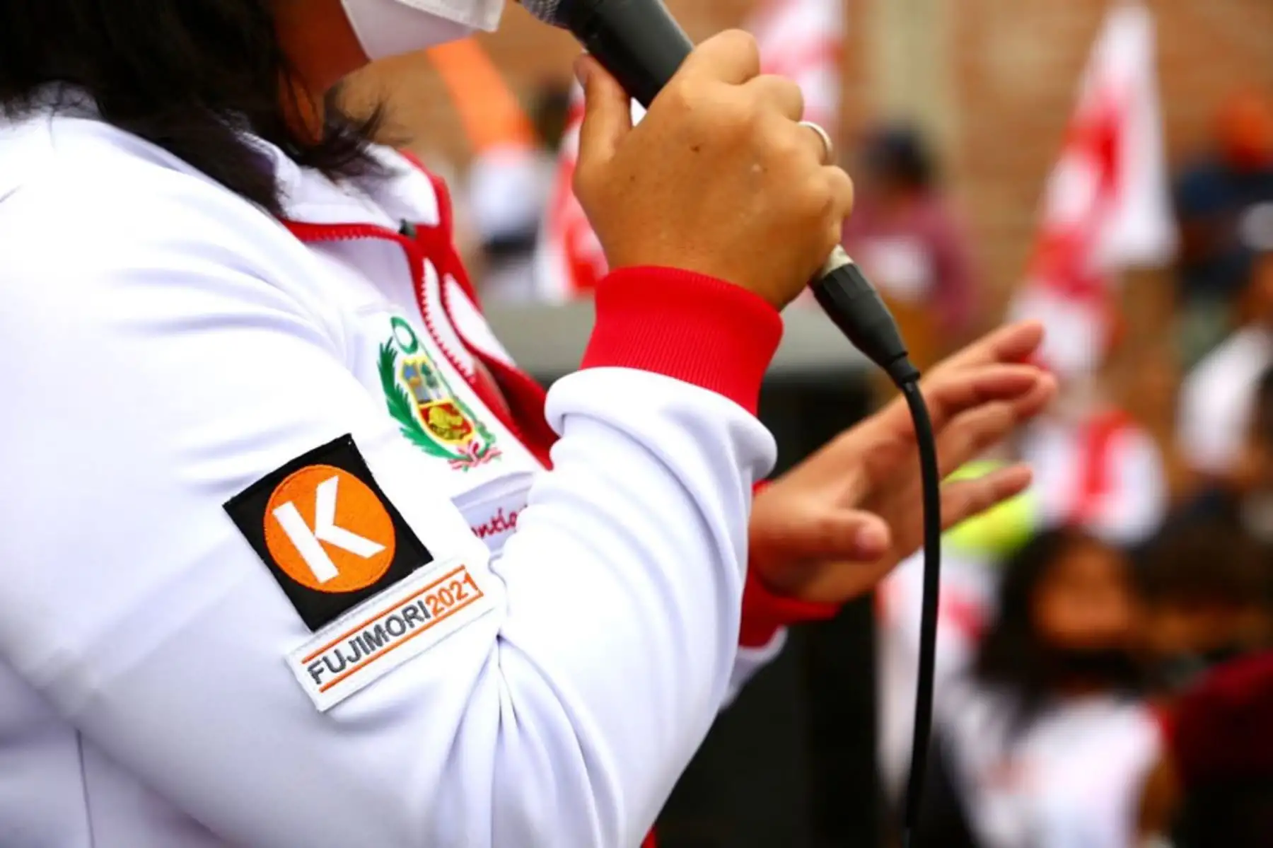 Candidata a la presidencia por Fuerza Popular, Keiko Fujimori, realiza mitin de campaña en Chincha. Foto: ANDINA/Difusión