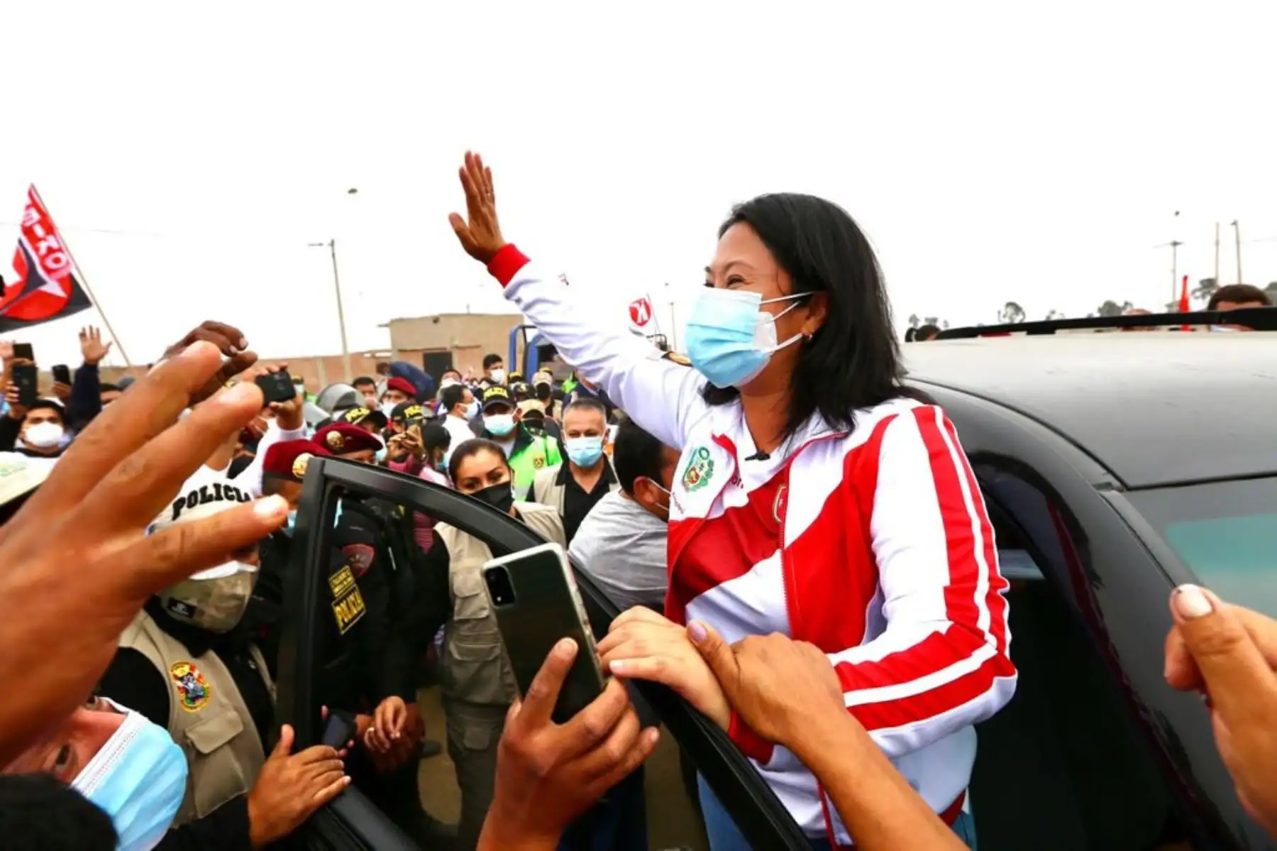 Candidata a la presidencia por Fuerza Popular, Keiko Fujimori, realiza mitin de campaña en Chincha. Foto: ANDINA/Difusión