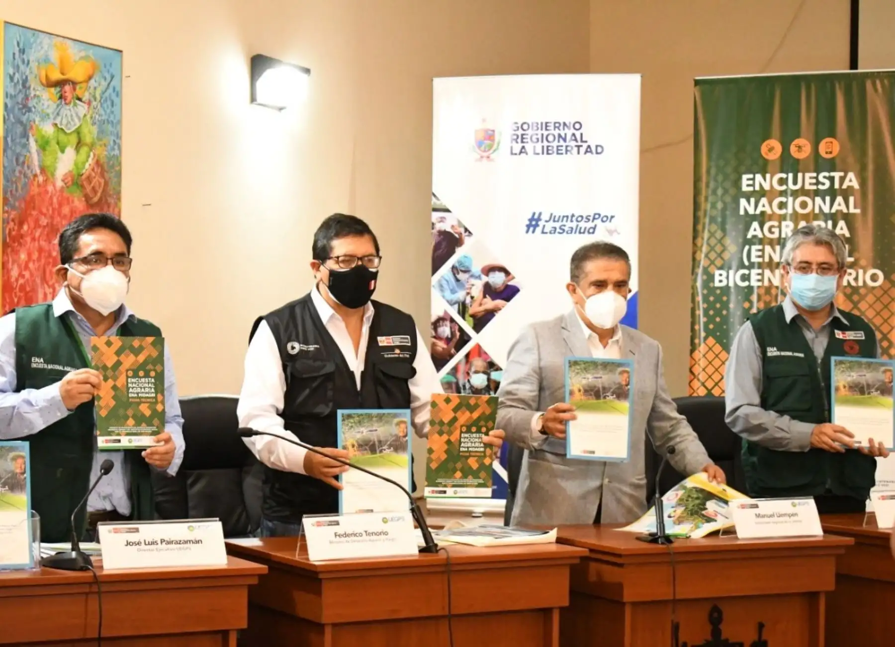 Gobierno pone en marcha la Encuesta Nacional Agraria del Bicentenario y empleará tecnología de punta para desarrollar importante estudio, anunció el ministro de Desarrollo Agrario y Riego, Federico Tenorio. ANDINA/Difusión