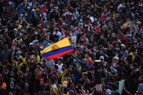 El gobierno abrió diálogos con el frente más visible de las manifestaciones, pero sin lograr un acuerdo. Foto: AFP