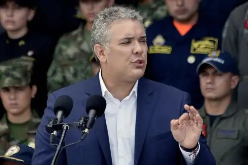 "A partir de esta noche empieza el máximo desplazamiento de asistencia militar a la policía nacional en la ciudad de Cali", anunció el mandatario. Foto: AFP.