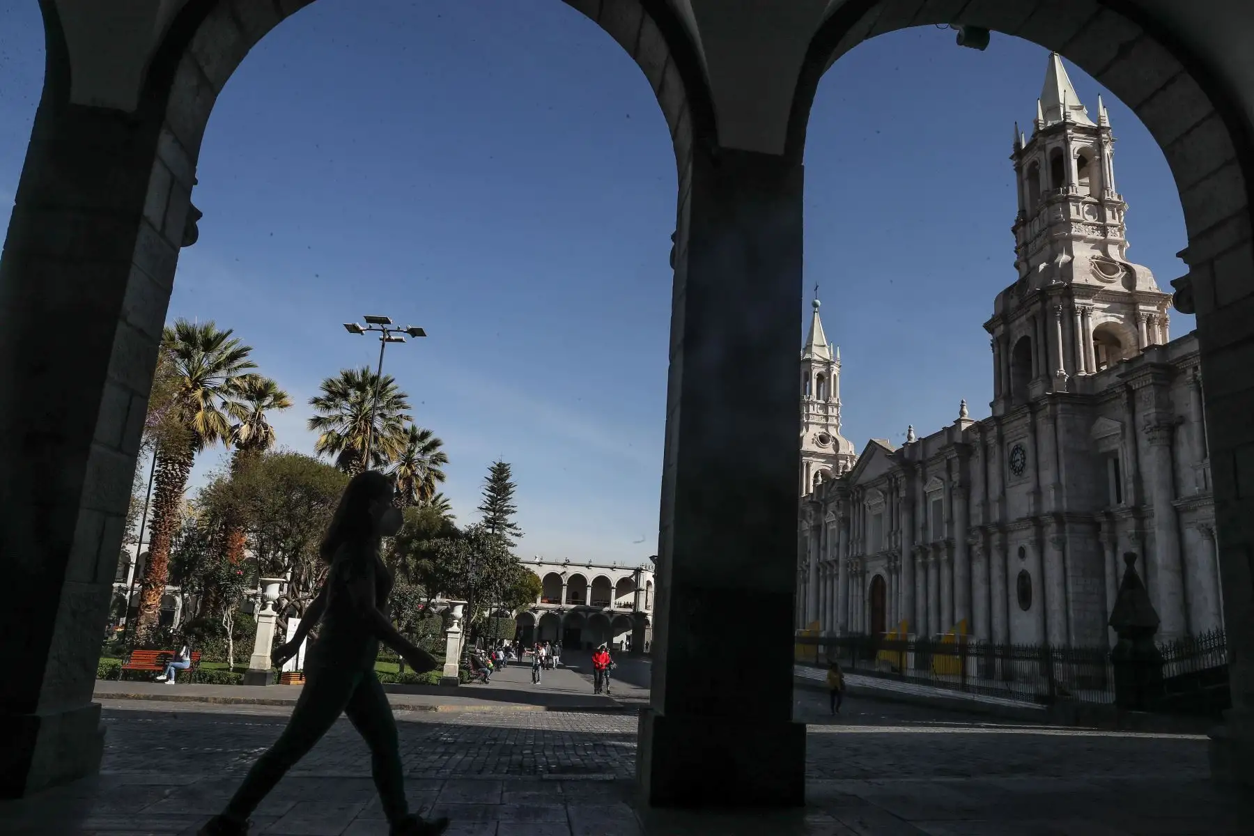 Así luce la ciudad de Arequipa al acatar la inmovilización social obligatoria, decretada por el Gobierno, por el debate presidencial de los candidatos Pedro Castillo y Keiko Fujimori.
Foto: ANDINA/Andrés Valle