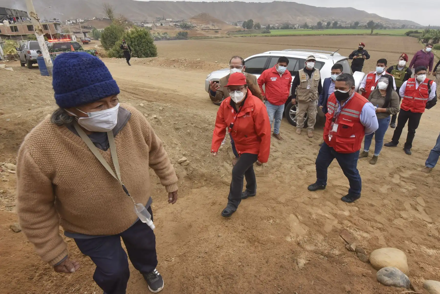 La ministra de Inclusión social realiza visita a hogares que pertenecen al programa Contigo en Quilmaná, donde se atienden 46 personas con discapacidad severa en condición de pobreza y pobreza extrema, brindando un servicio cálido y eficiente, a través del acceso a la pensión no contributiva y acompañamiento a las usuarias y usuarios, hogar y comunidad. Foto: ANDINA/MIDIS