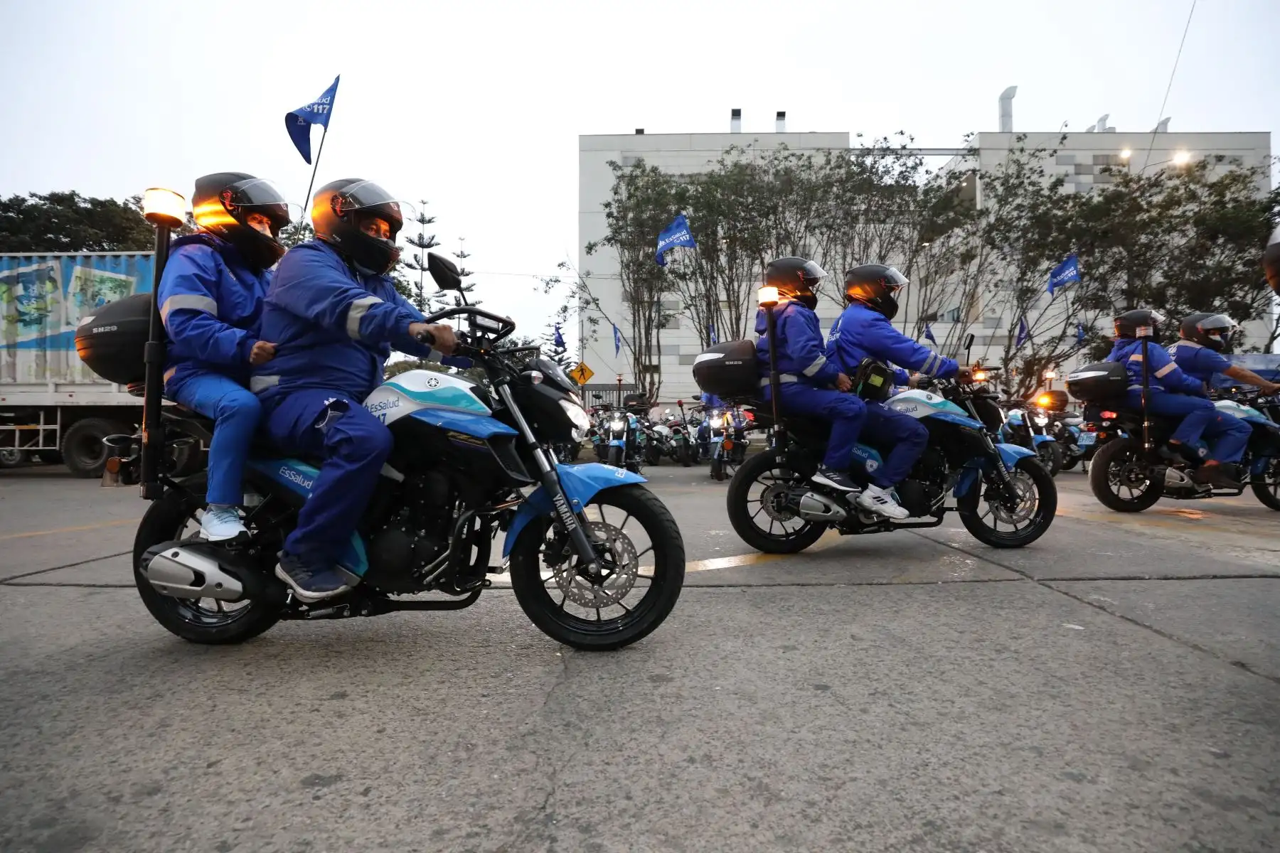 El Sistema de Transporte Asistido de Emergencia STAE  de Essalud, celebro sus Bodas de Plata al servicio de la comunidad. Foto: ANDINA/ Essalud.