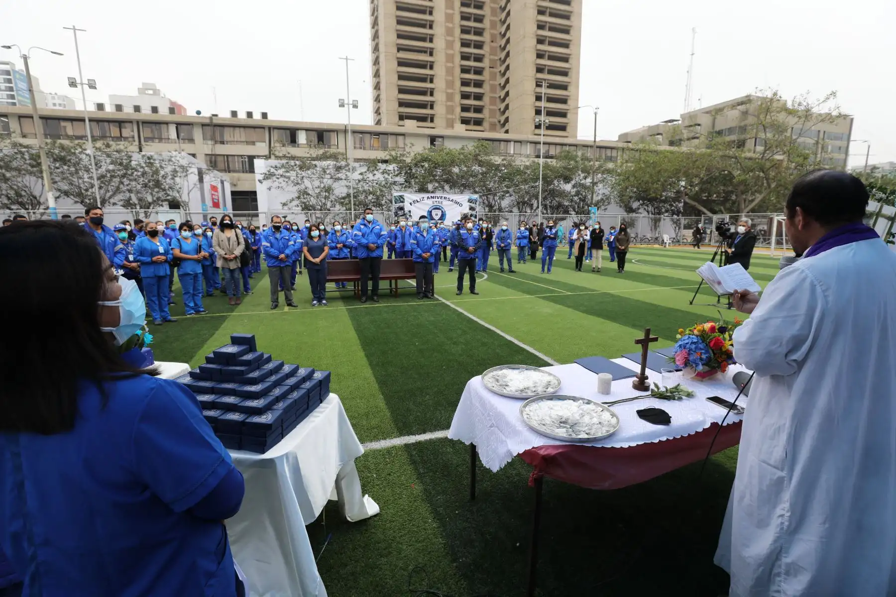 El Sistema de Transporte Asistido de Emergencia STAE  de Essalud, celebro sus Bodas de Plata al servicio de la comunidad. Foto: ANDINA/ Essalud.