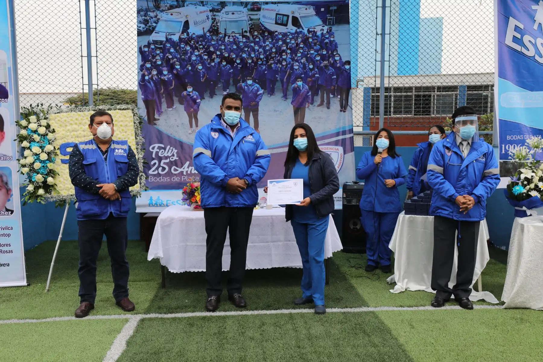 El Sistema de Transporte Asistido de Emergencia STAE  de Essalud, celebro sus Bodas de Plata al servicio de la comunidad. Foto: ANDINA/ Essalud.