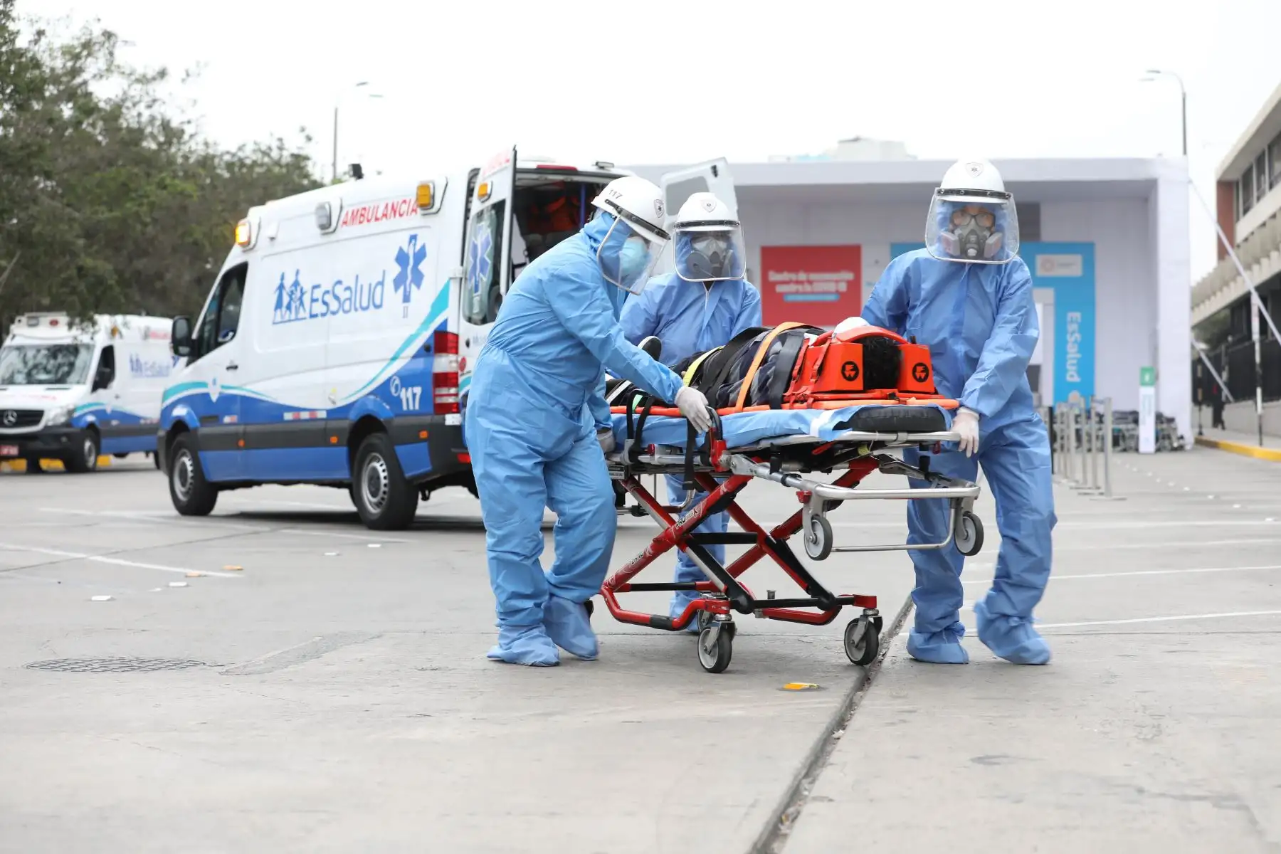 El Sistema de Transporte Asistido de Emergencia STAE  de Essalud, celebro sus Bodas de Plata al servicio de la comunidad. Foto: ANDINA/ Essalud.