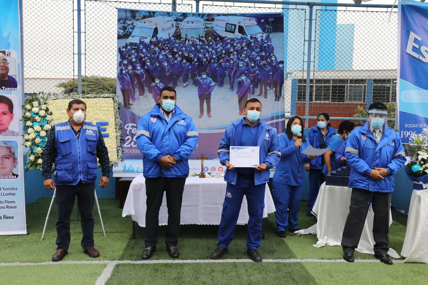 El Sistema de Transporte Asistido de Emergencia STAE  de Essalud, celebro sus Bodas de Plata al servicio de la comunidad. Foto: ANDINA/ Essalud.